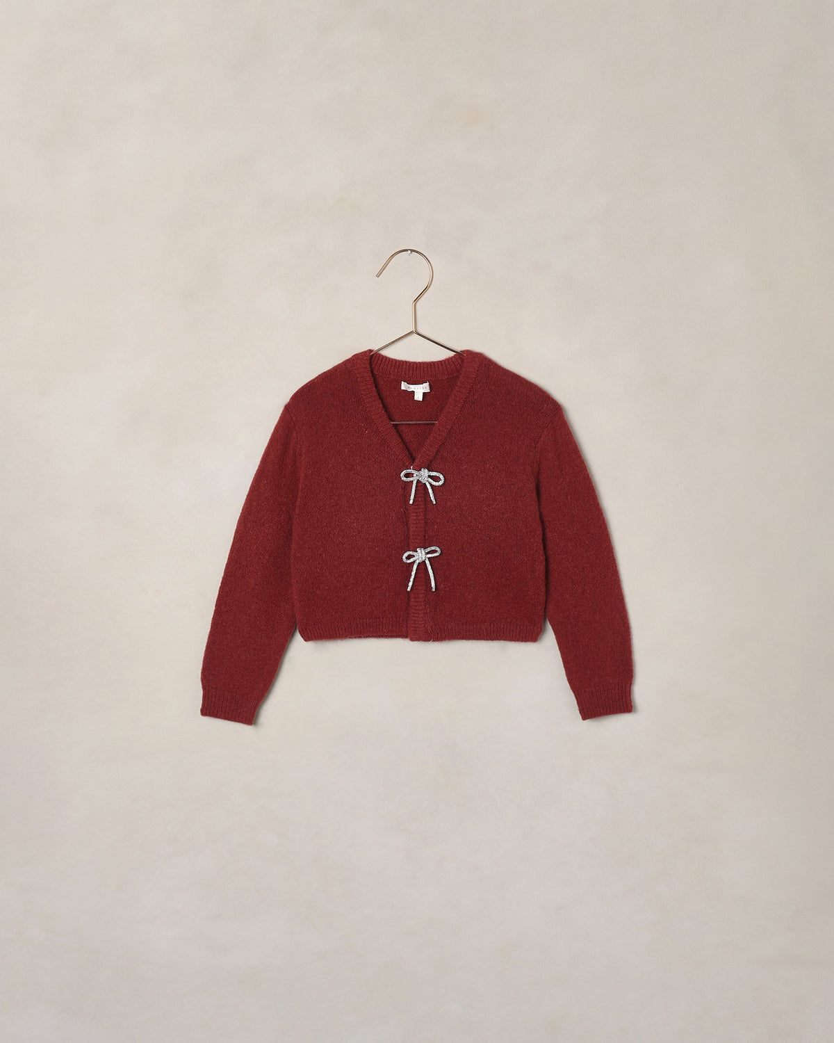 Noralee - Bow Cardigan - Ruby