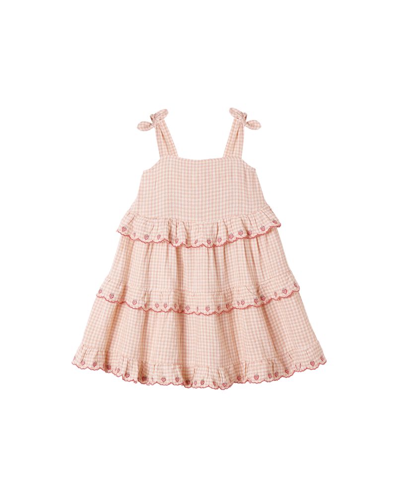 Rylee + Cru - Ruffled Swing Dress - Petal Gingham