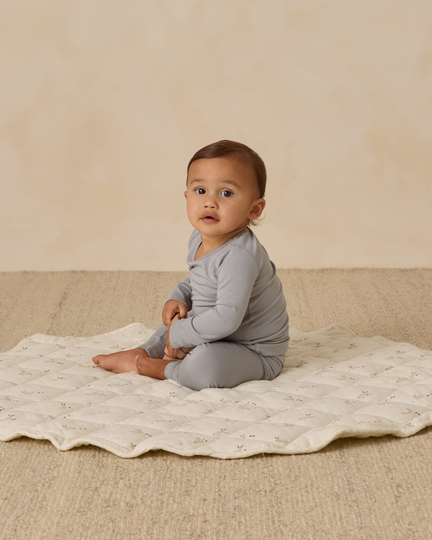 Quincy Mae - Bamboo Pajama Set - Steel Blue