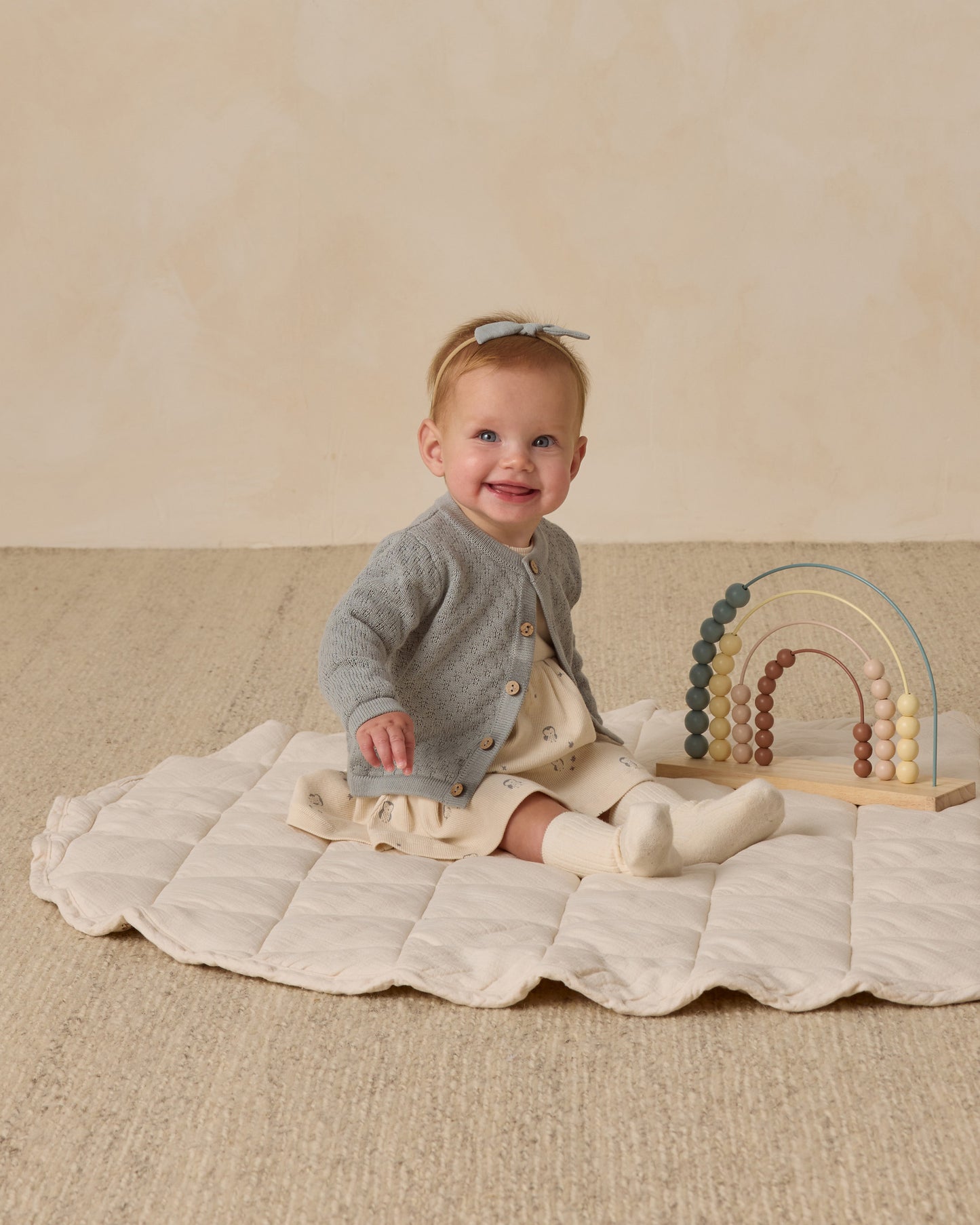 Quincy Mae - Knit Cardigan - Steel Blue