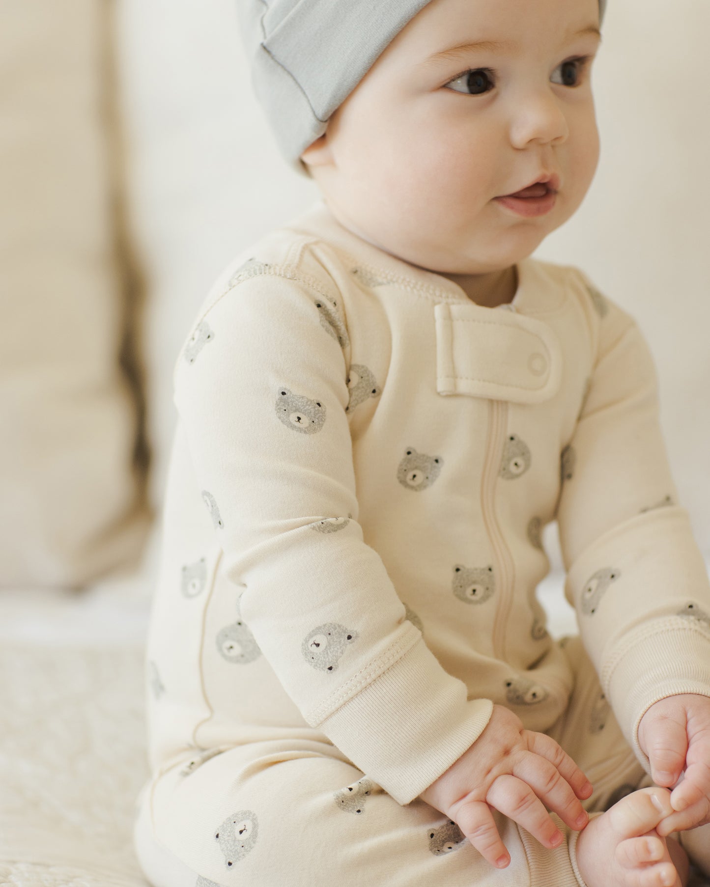 Quincy Mae - Zip Long Sleeve Sleeper - Bears