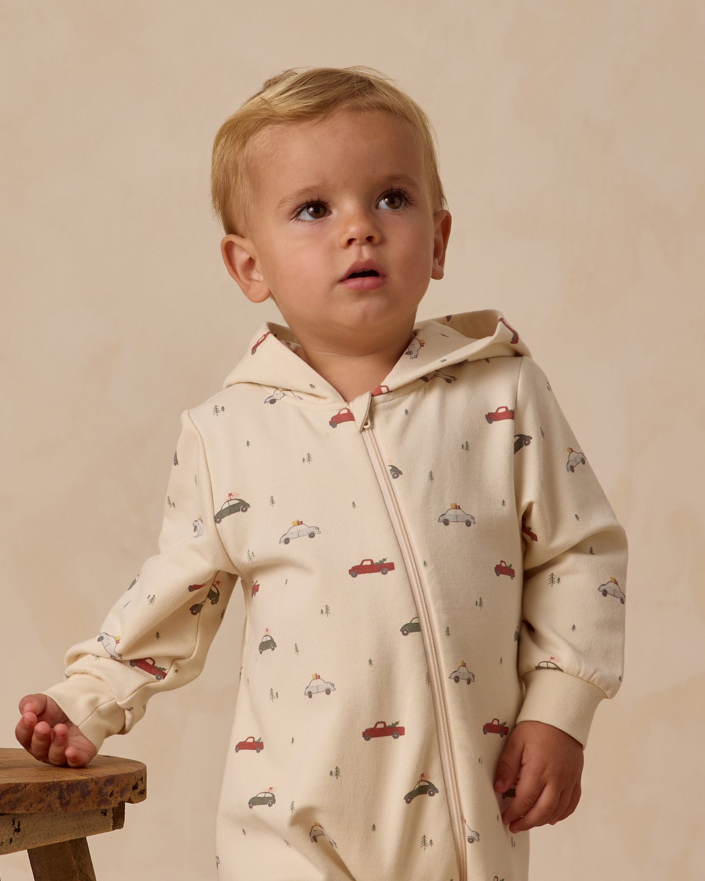 Quincy Mae - Hooded Jumpsuit - Cars