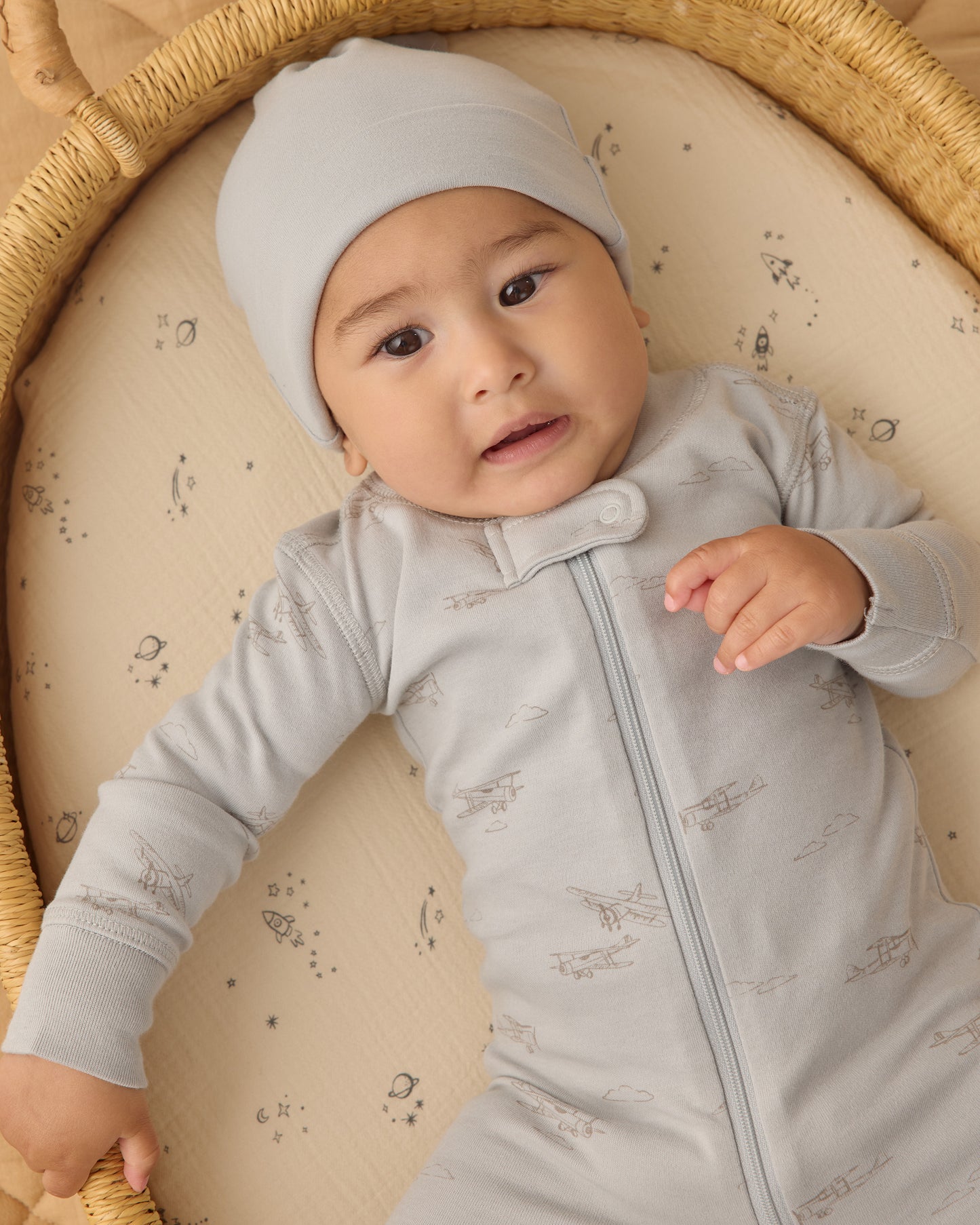 Quincy Mae - Zip Longsleeve Sleeper - Airplane