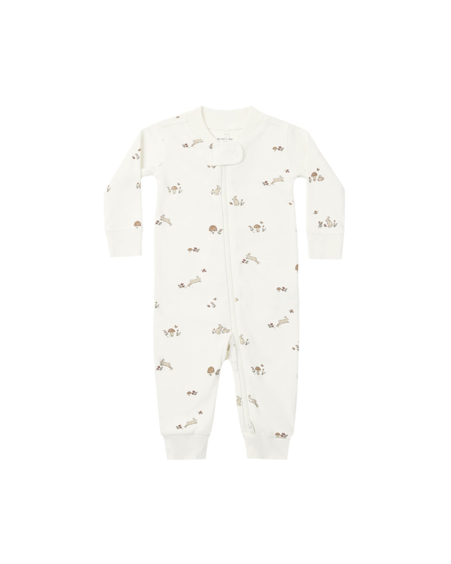 Quincy Mae - Zip Long Sleeve Sleeper - Bunnies
