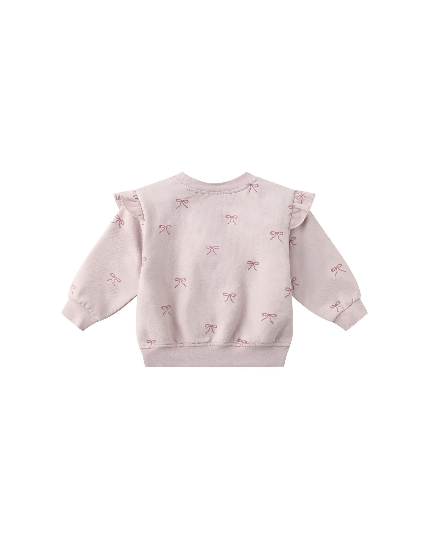Quincy Mae - Ruffle Fleece Sweatshirt - Bows