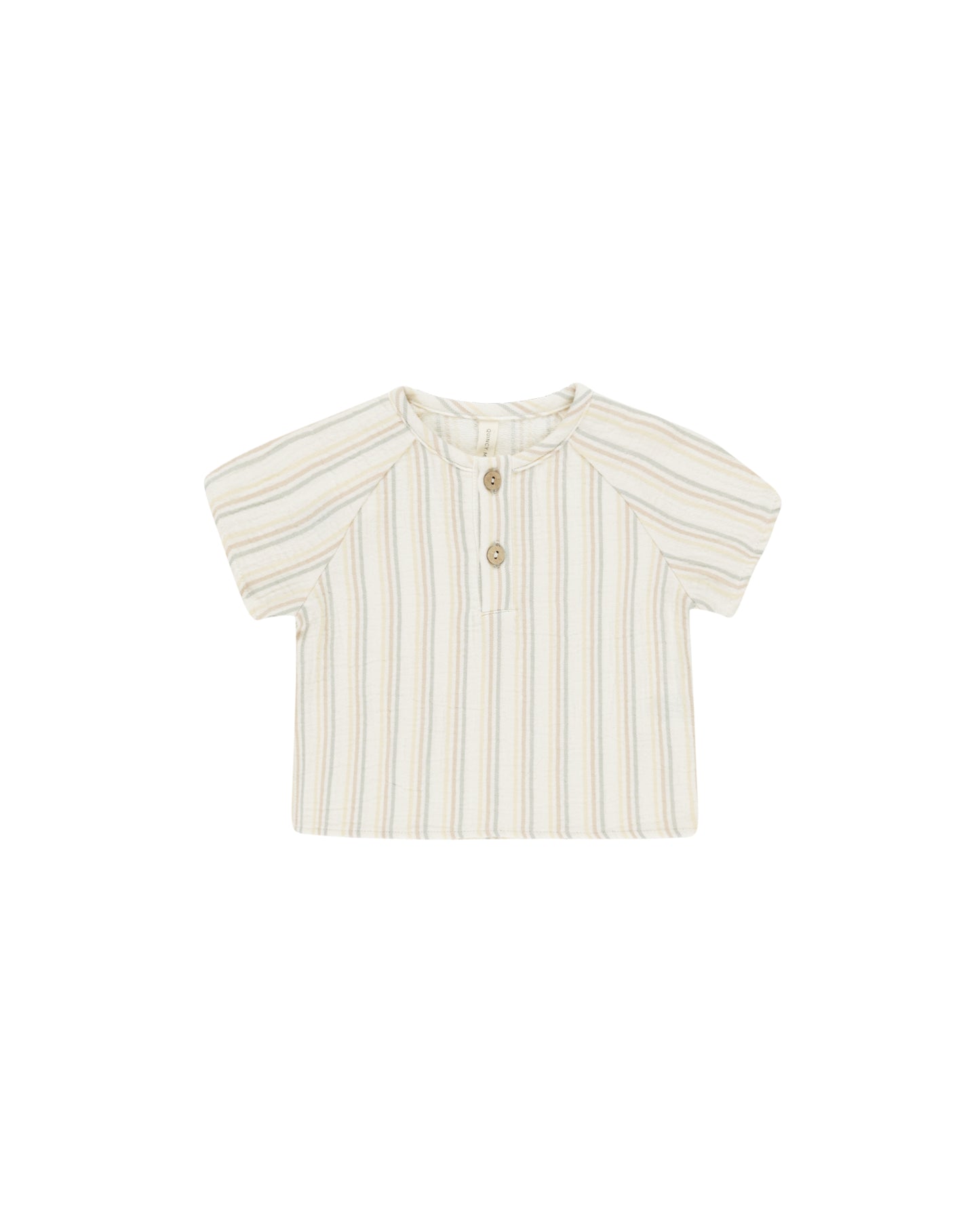 Quincy Mae - Short Sleeve Zion Shirt - Summer Stripe