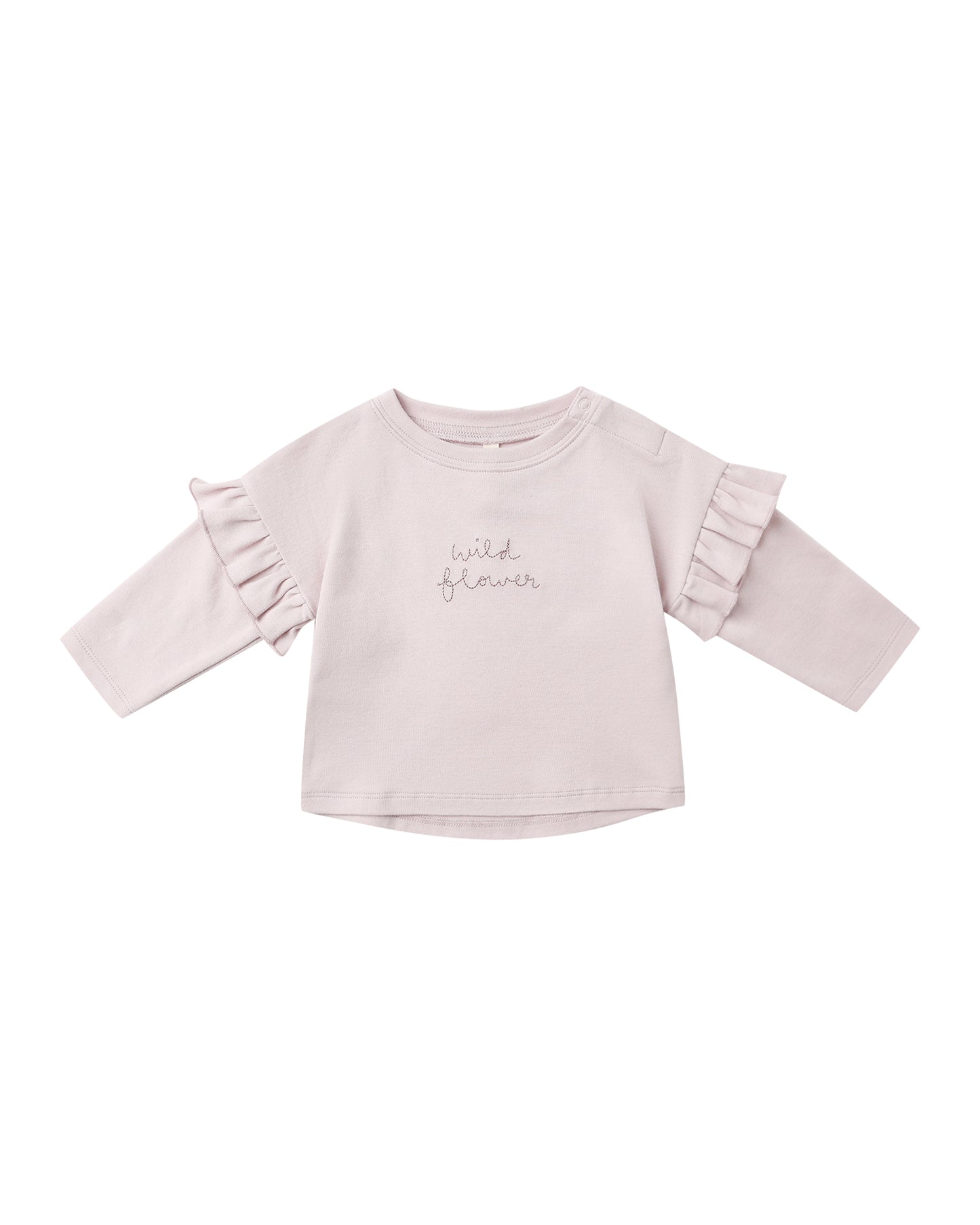 Quincy Mae - Ruffle Long Sleeve Tee - Wildflowers