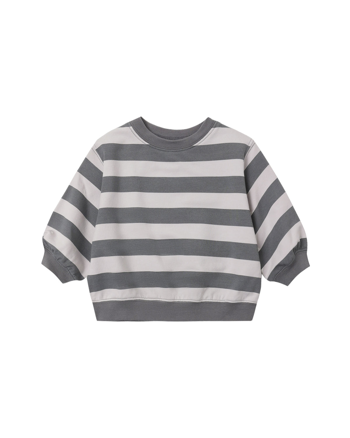 Quincy Mae - Oversized Crew Sweatshirt - Midnight Stripe