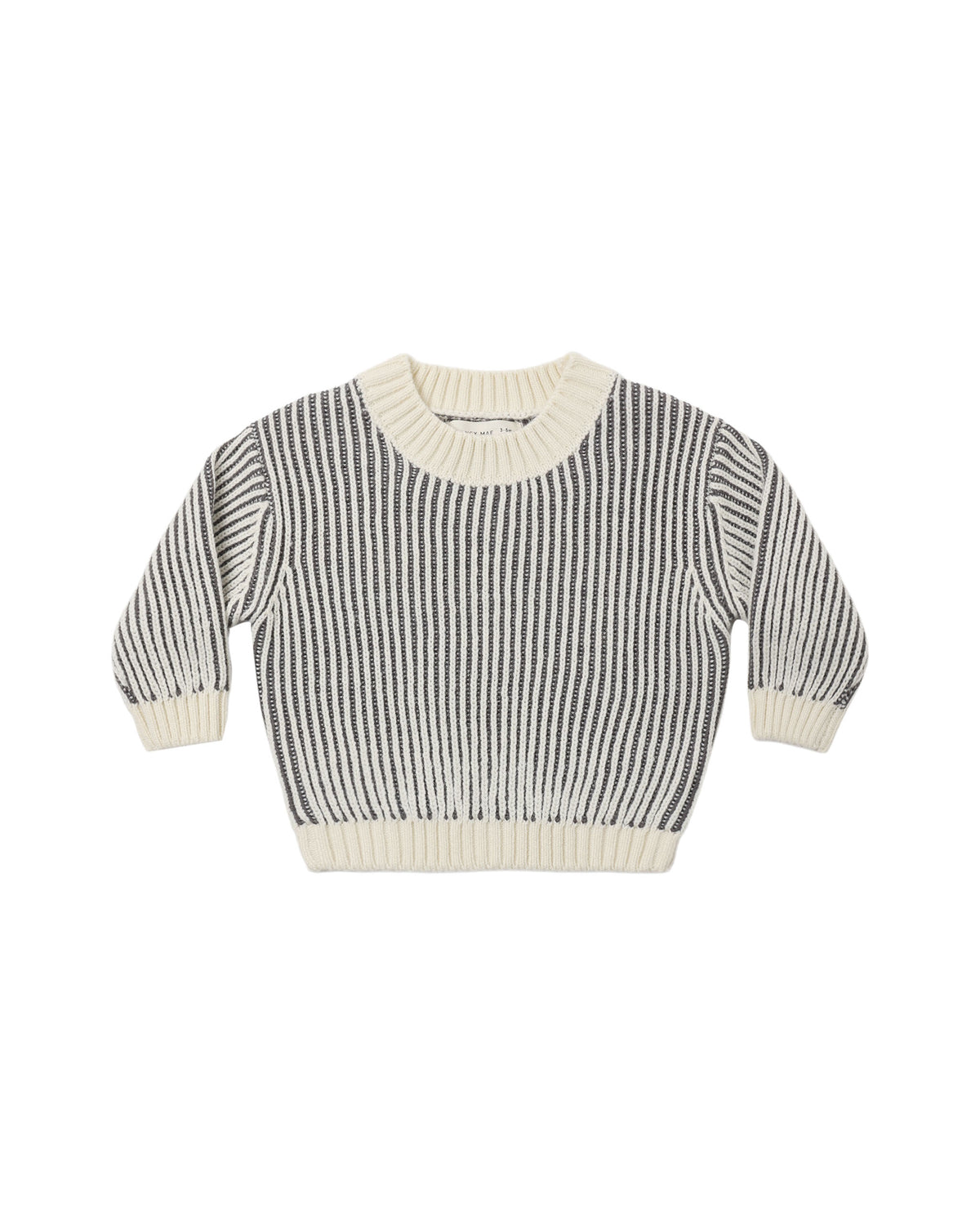 Quincy Mae - Relaxed Knit Sweater - Midnight Stripe