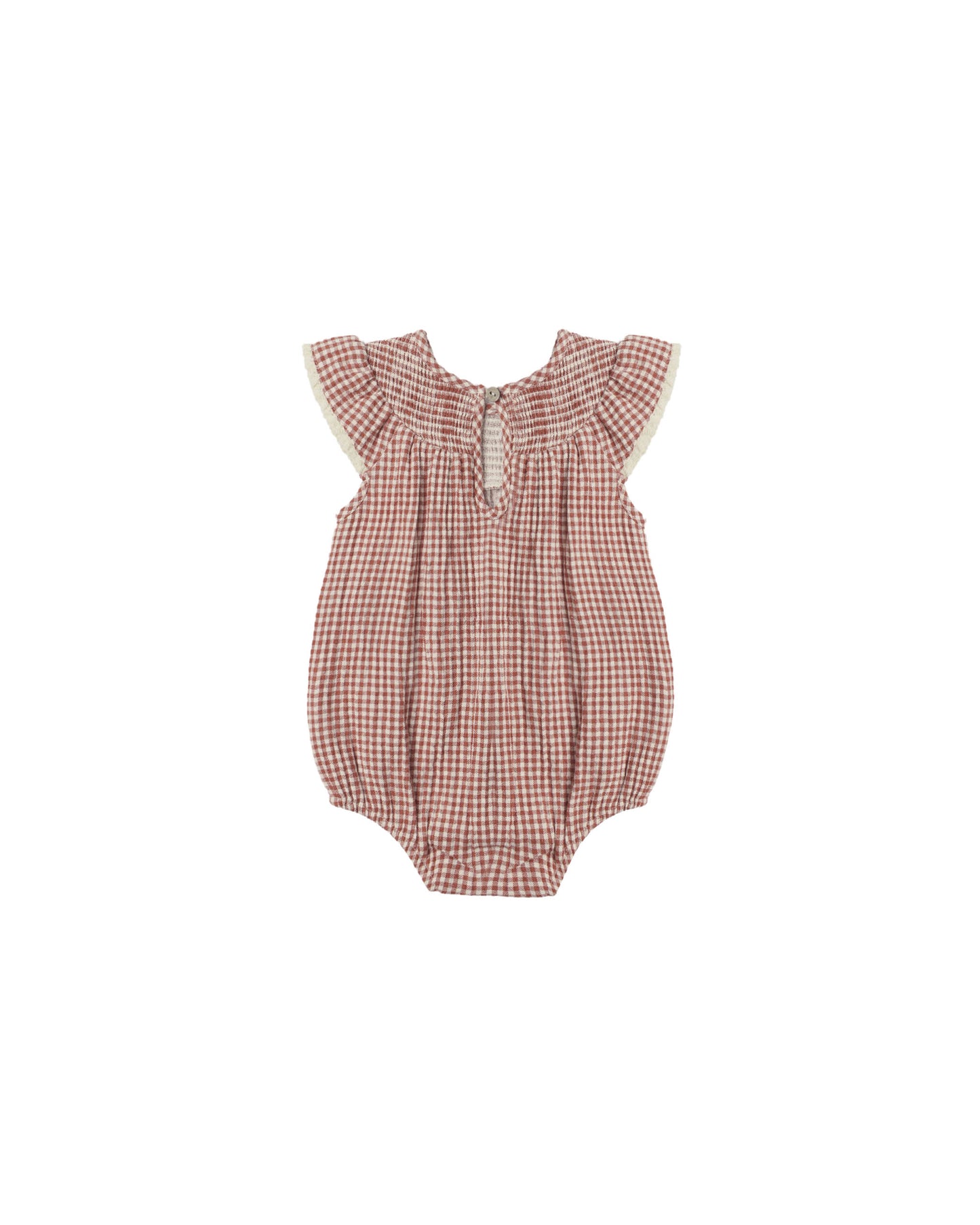 Quincy Mae - Lenore Romper - Red Gingham