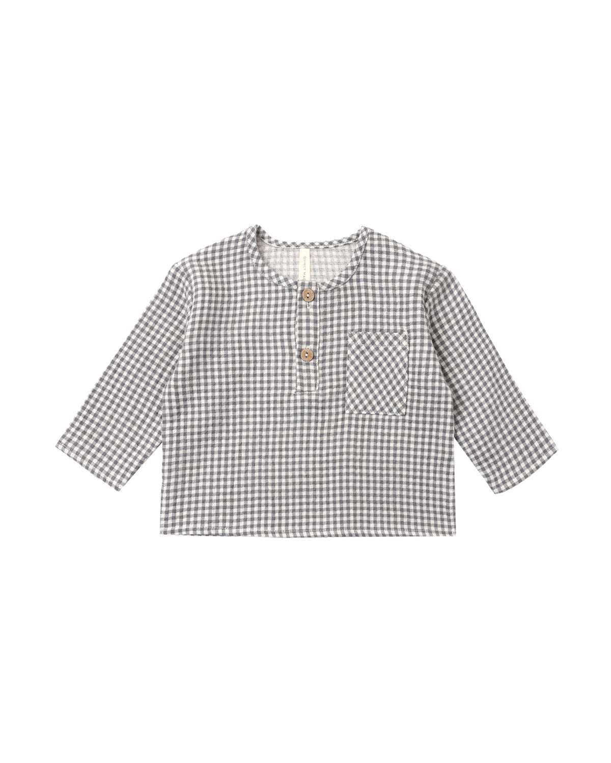 Quincy Mae - Rory Shirt - Midnight Gingham