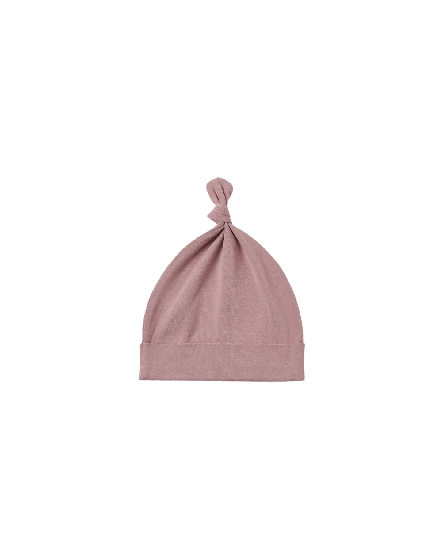 Quincy Mae - Bamboo Knotted Baby Hat - Mulberry