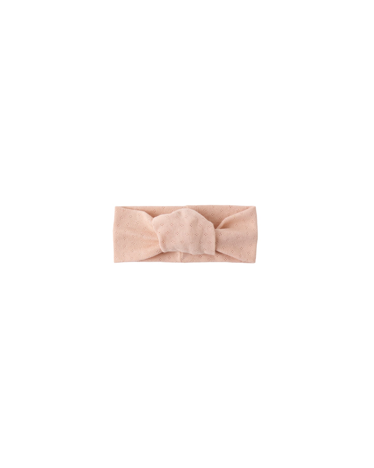 Quincy Mae - Pointelle Knotted Headband - Melon