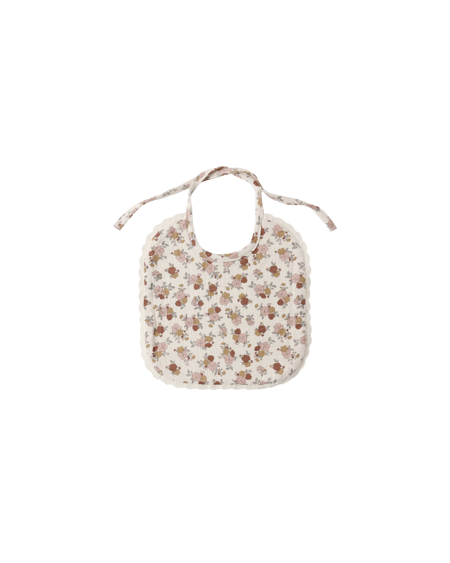Quincy Mae - Woven Tie Bib - Bloom