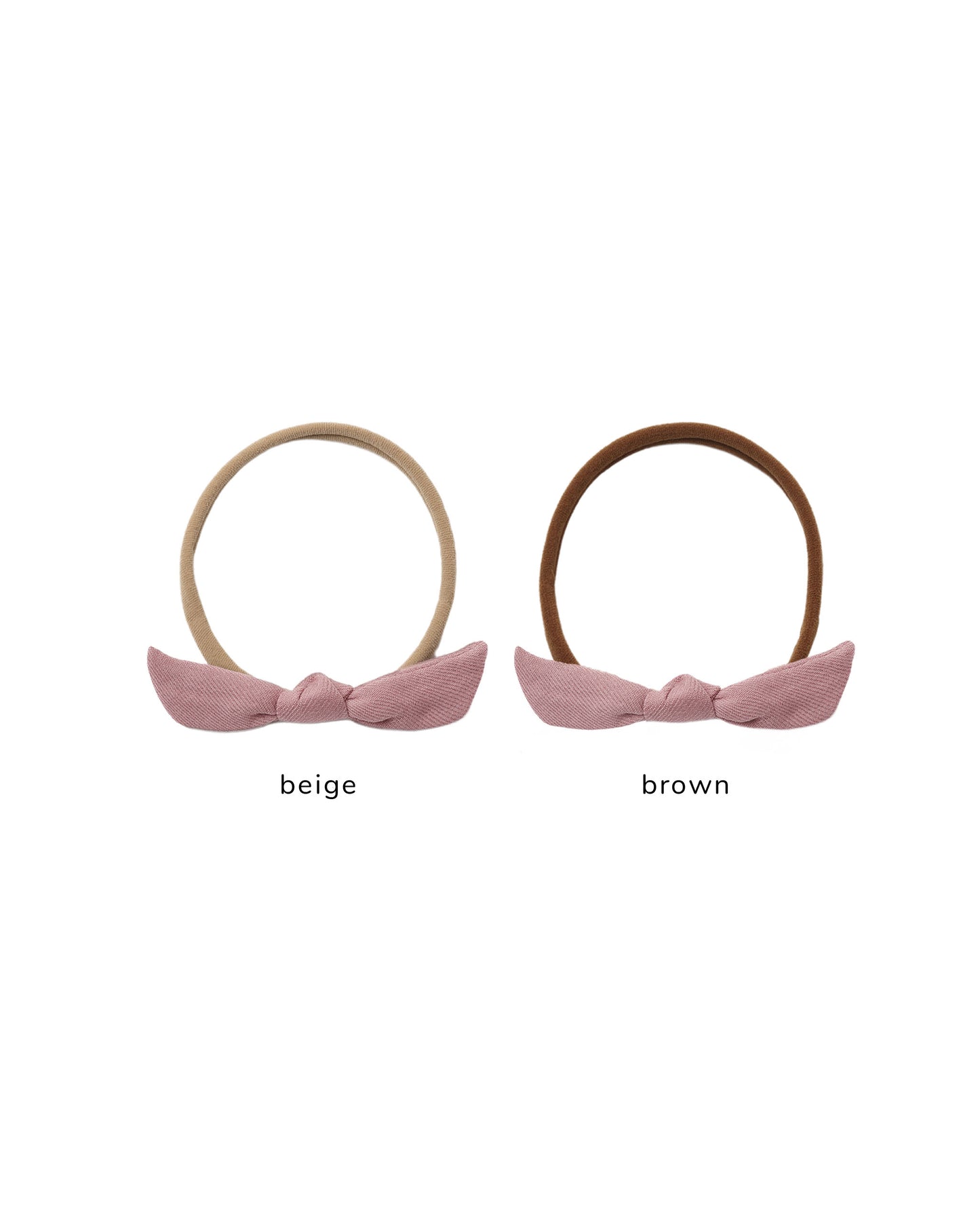 Quincy Mae - Little Knot Headband - Mulberry(Beige)