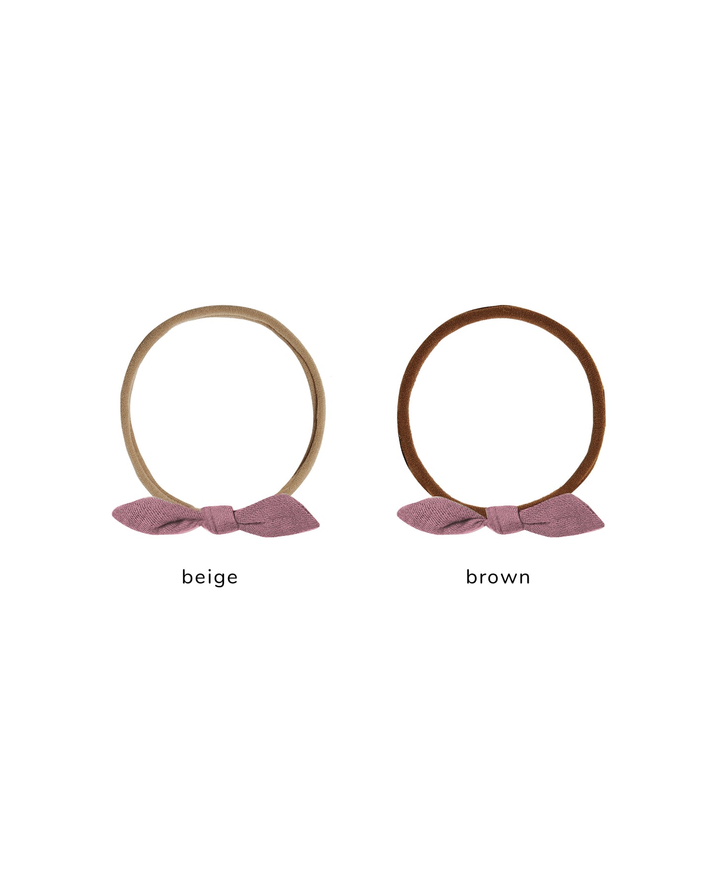 Quincy Mae - Little Knot Headband - Mulberry(Beige)