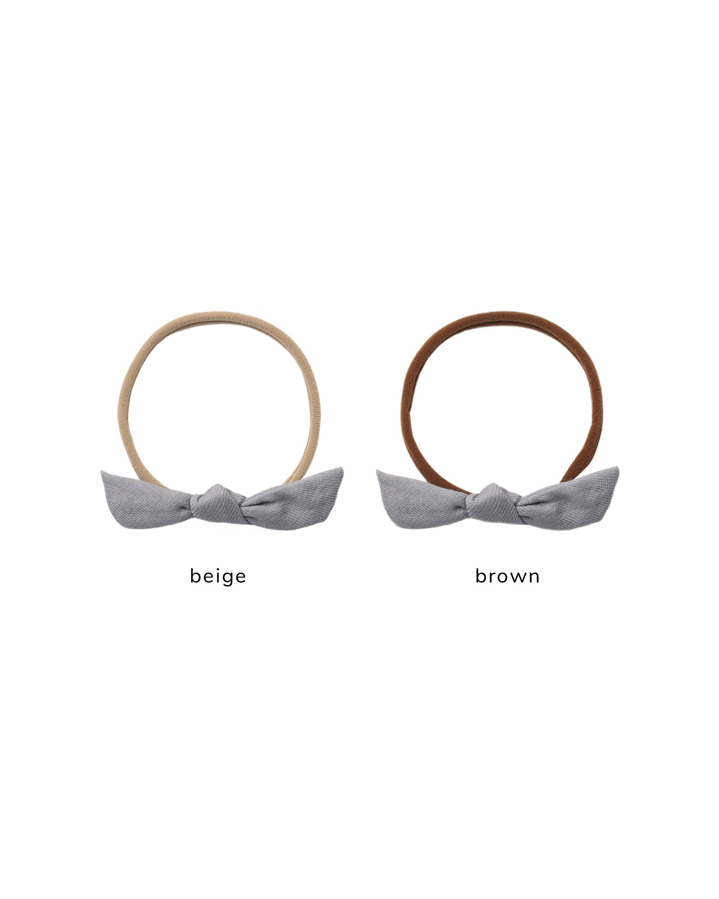 Quincy Mae - Little Knot Headband - Slate(Beige)