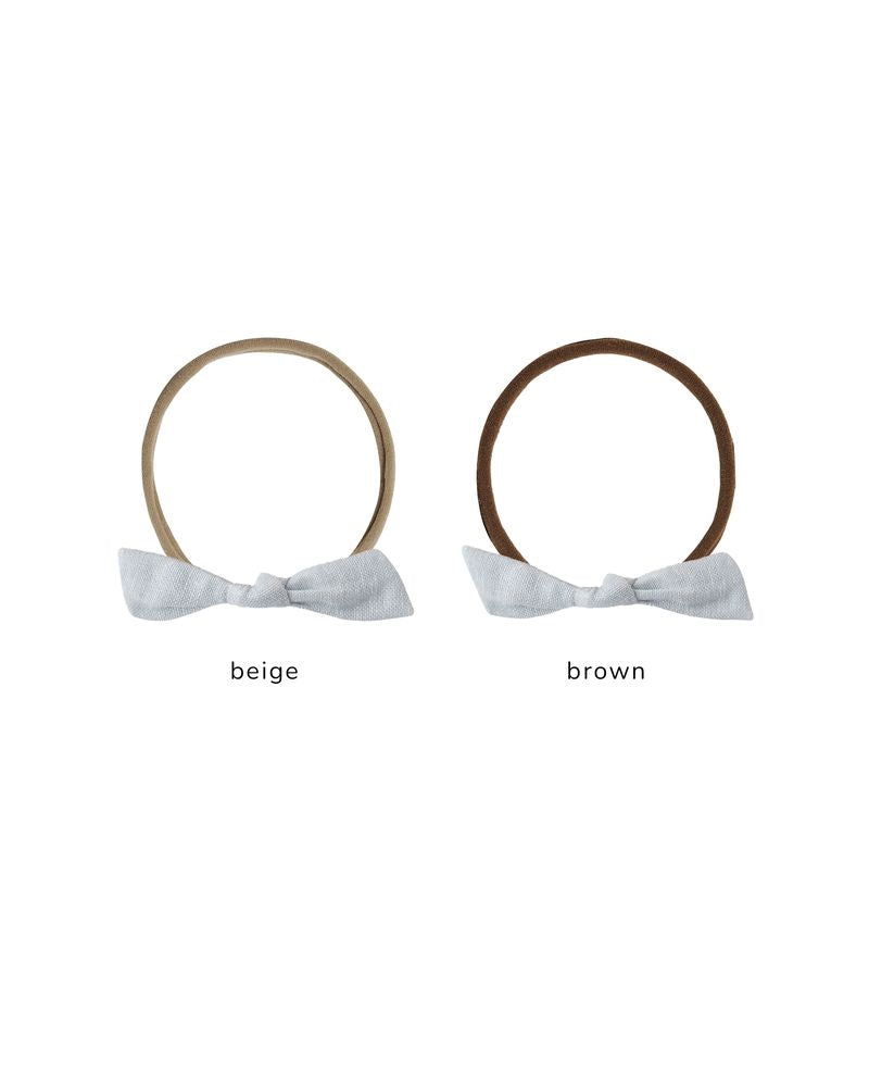 Rylee + Cru - Little Knot Headband - Heathered Light Blue - Beige
