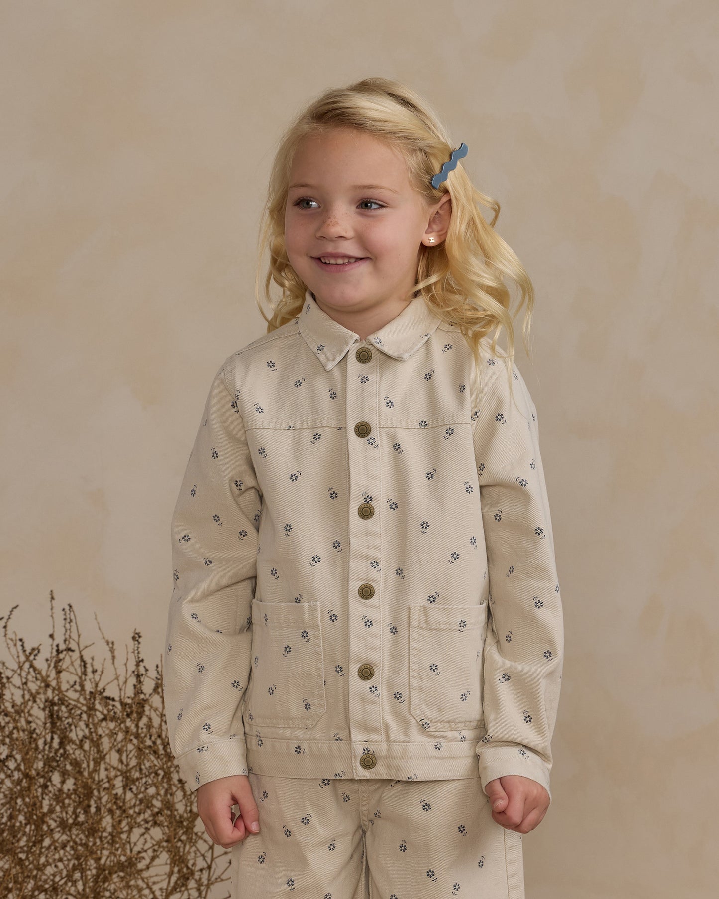 Rylee + Cru - Denim Chore Coat - Blue Daisy