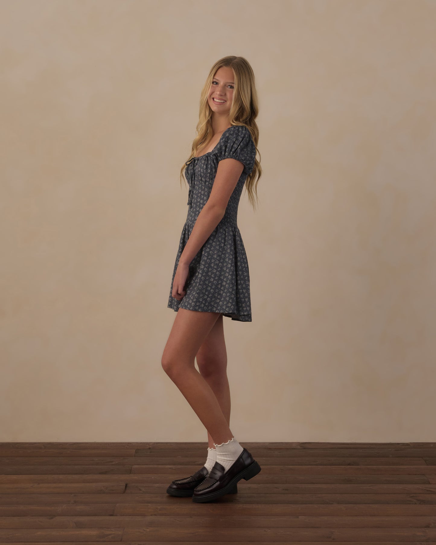 Rylee + Cru - Teen Alex Dress - Heart Ditsy