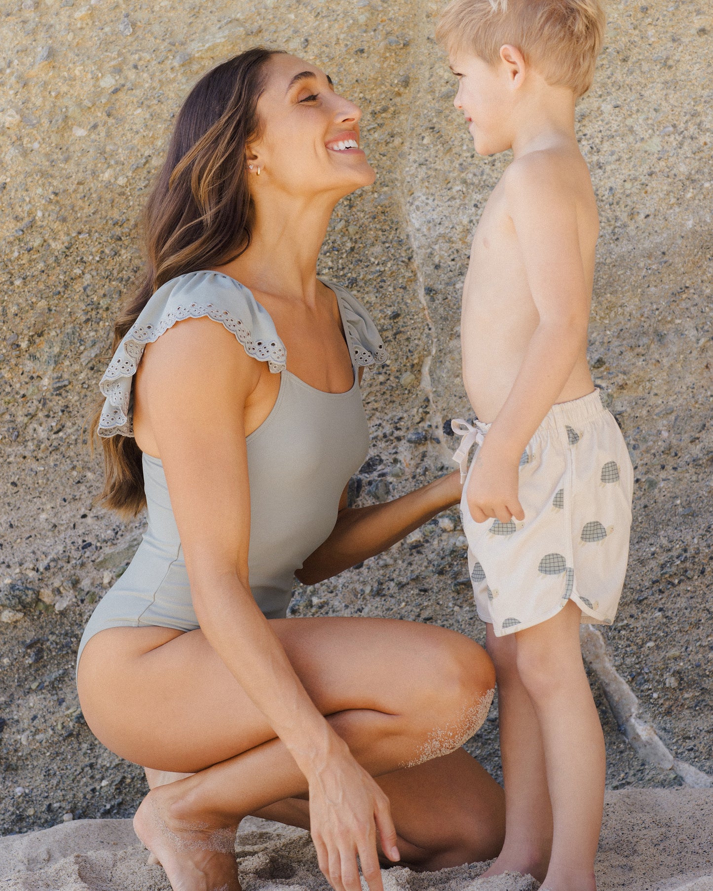 Rylee + Cru - Swim Trunk - Sea Turtles