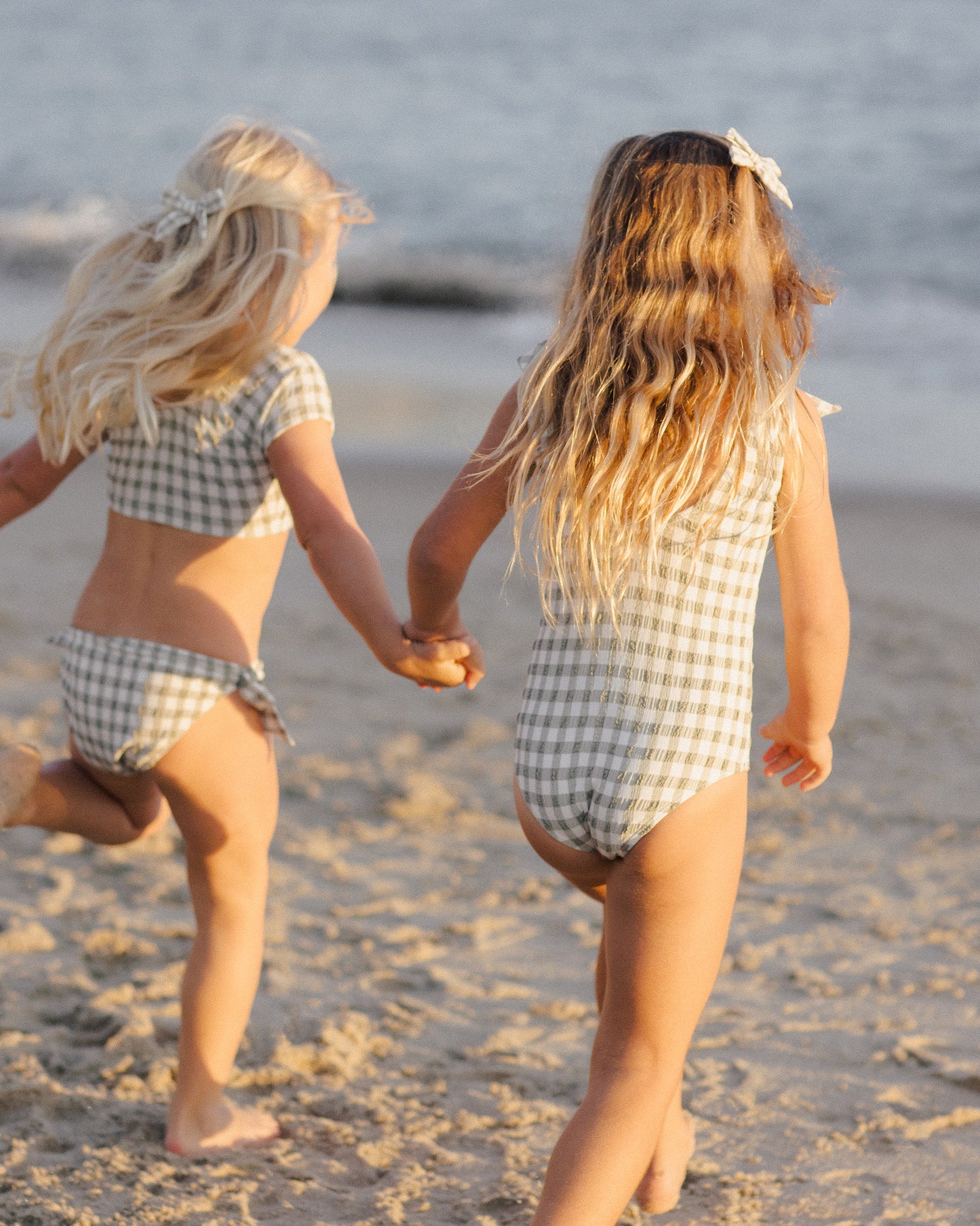 Rylee + Cru - Millie One-Piece - Eucalyptus Check