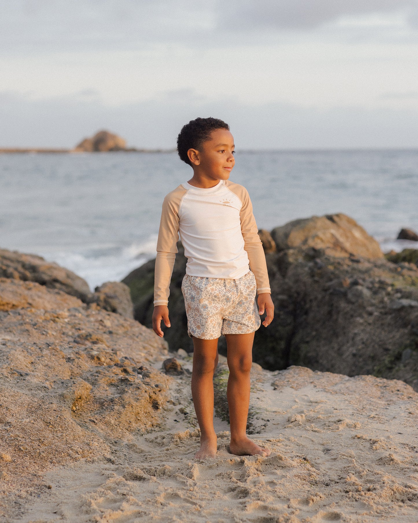 Rylee + Cru - Swim Trunk - Gardenia