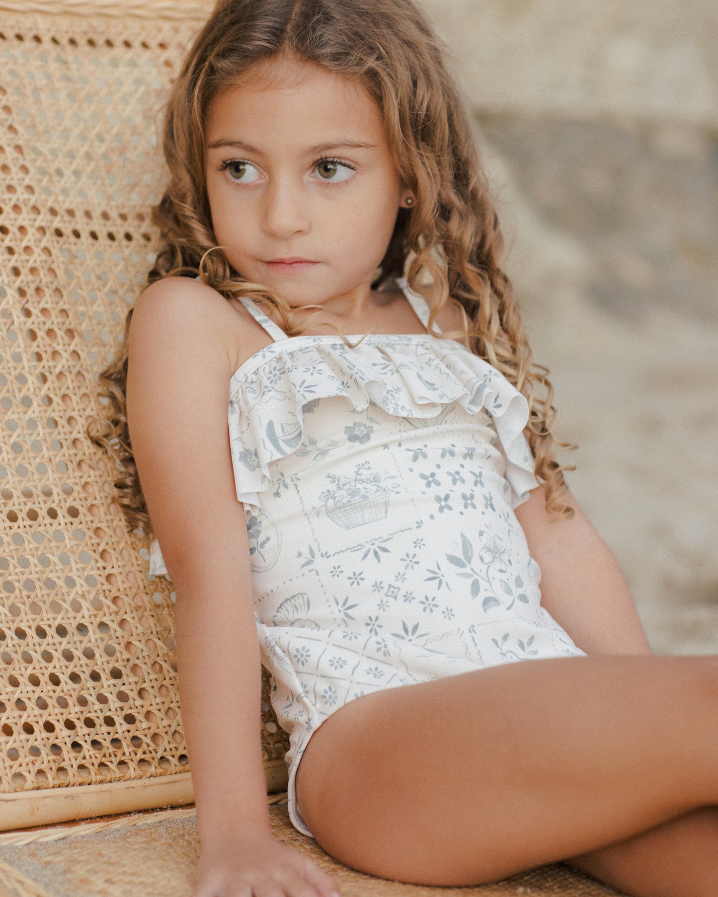 Rylee + Cru - Ruffle One-Piece - Tile