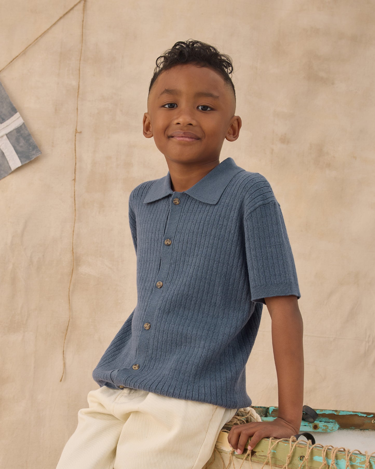 Rylee + Cru - Aiden Polo - Marine