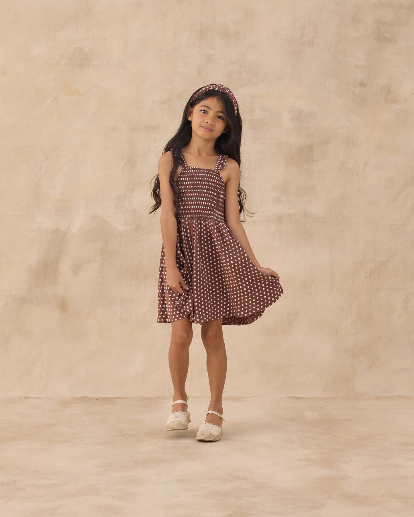 Rylee + Cru - Lainey Dress - Chocolate Polka Dot