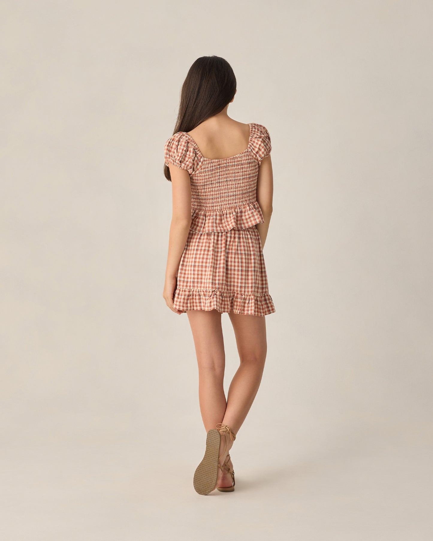 Rylee + Cru - Alex Top - Poppy Gingham