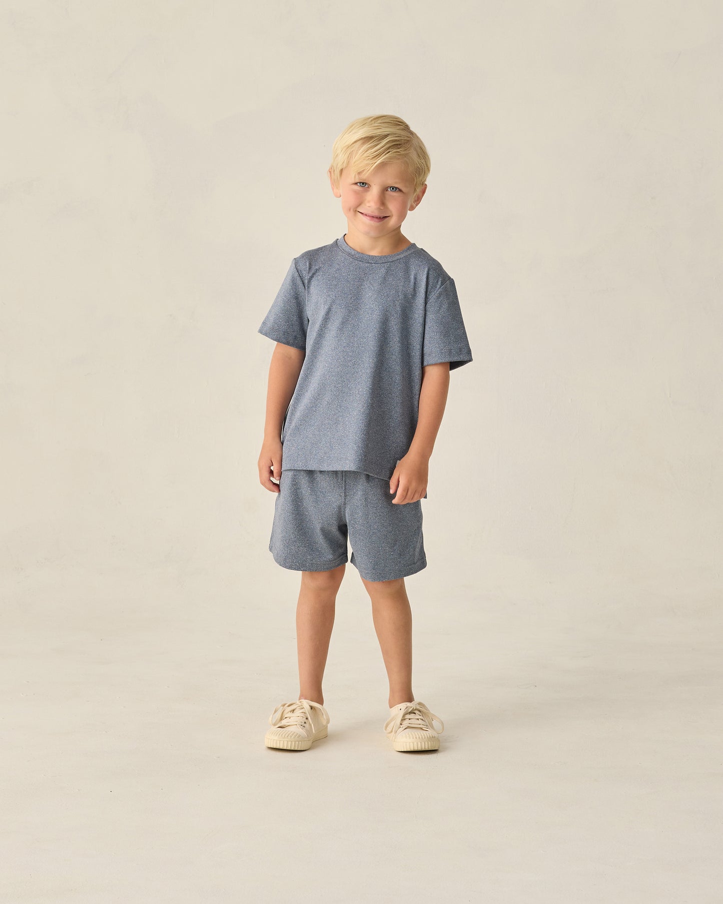 Rylee + Cru - Oceanside Tech Short - Heathered Marine