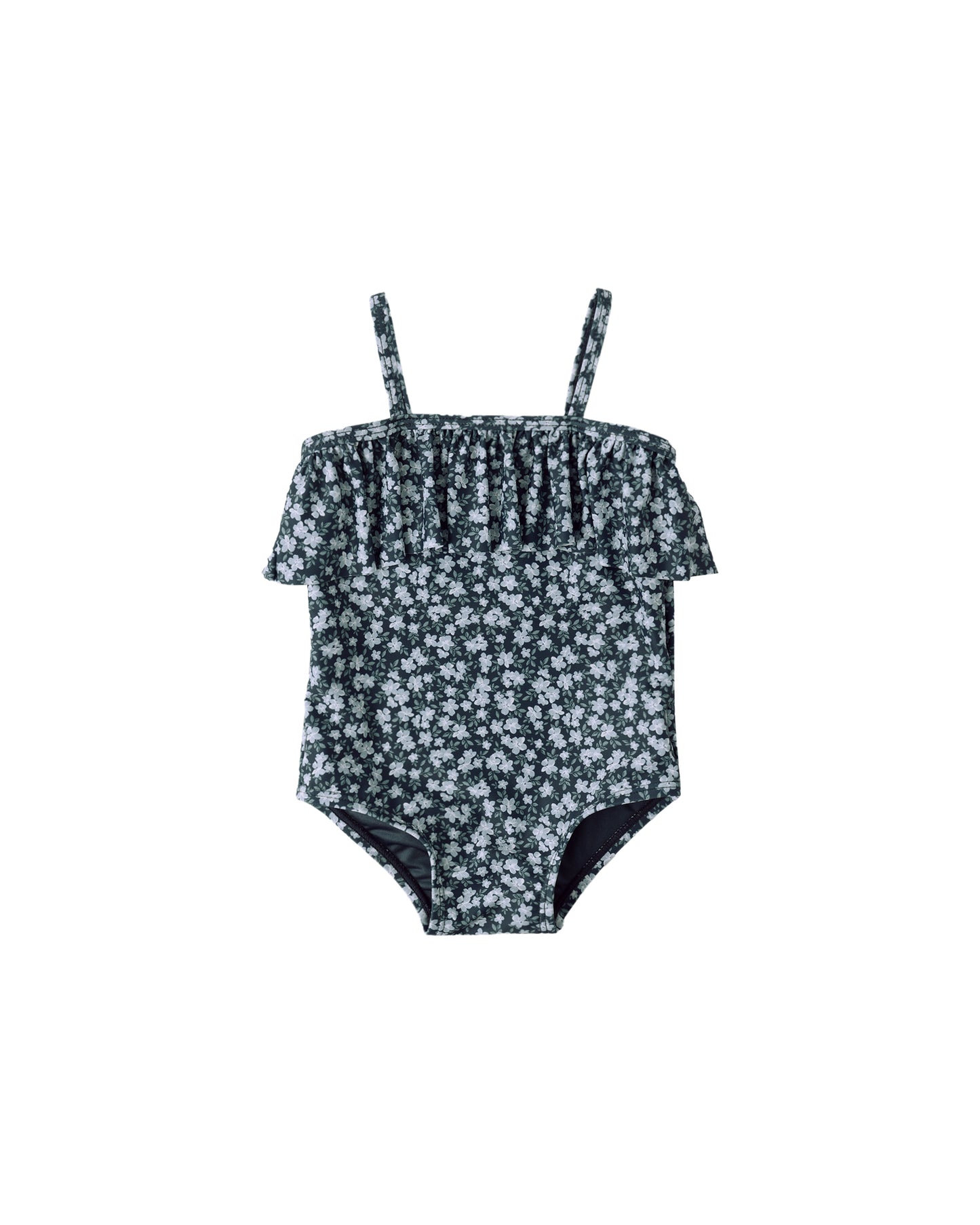 Rylee + Cru - Ruffle One-Piece - Navy Floral