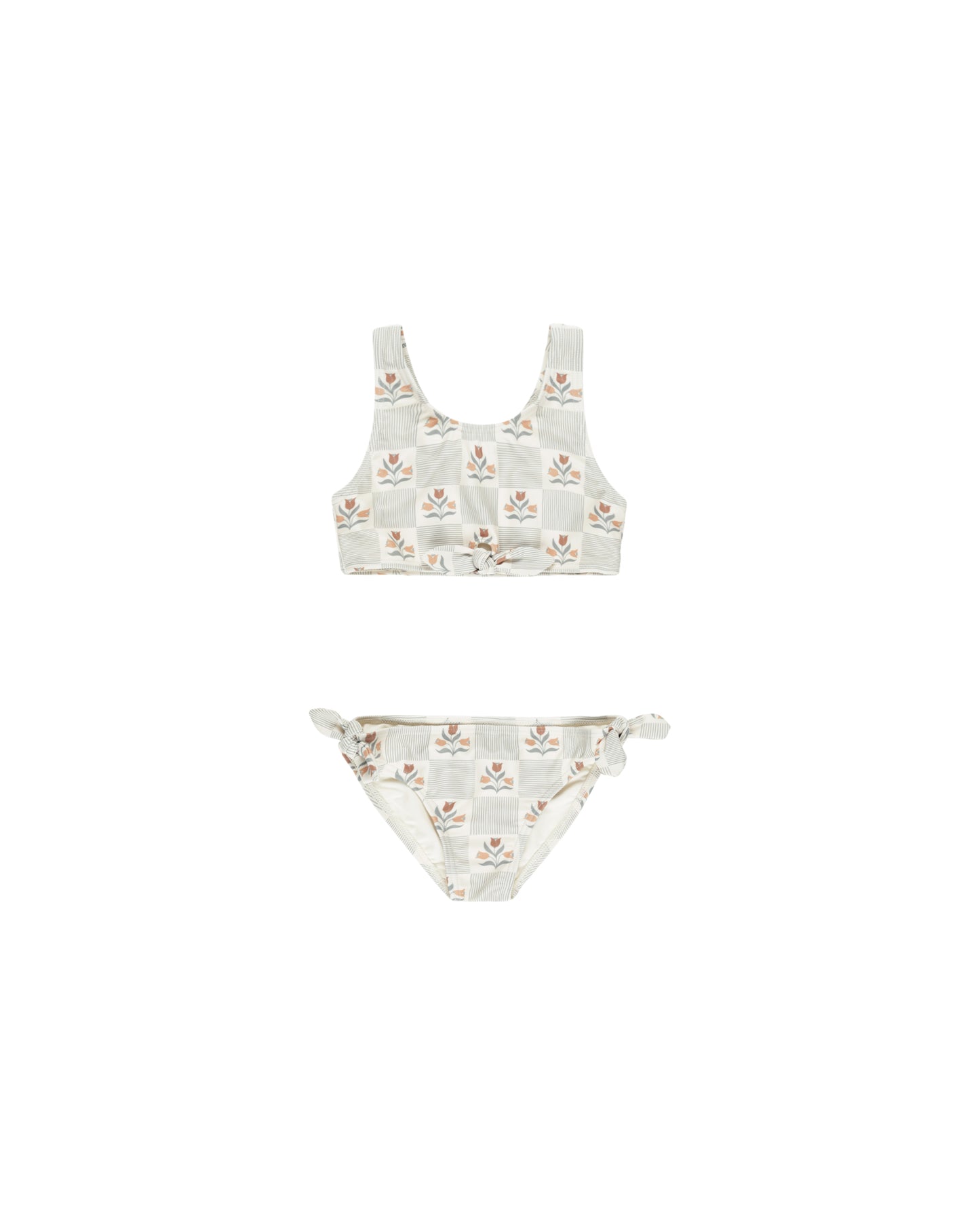 Rylee + Cru - Knotted Bikini - Garden Grid