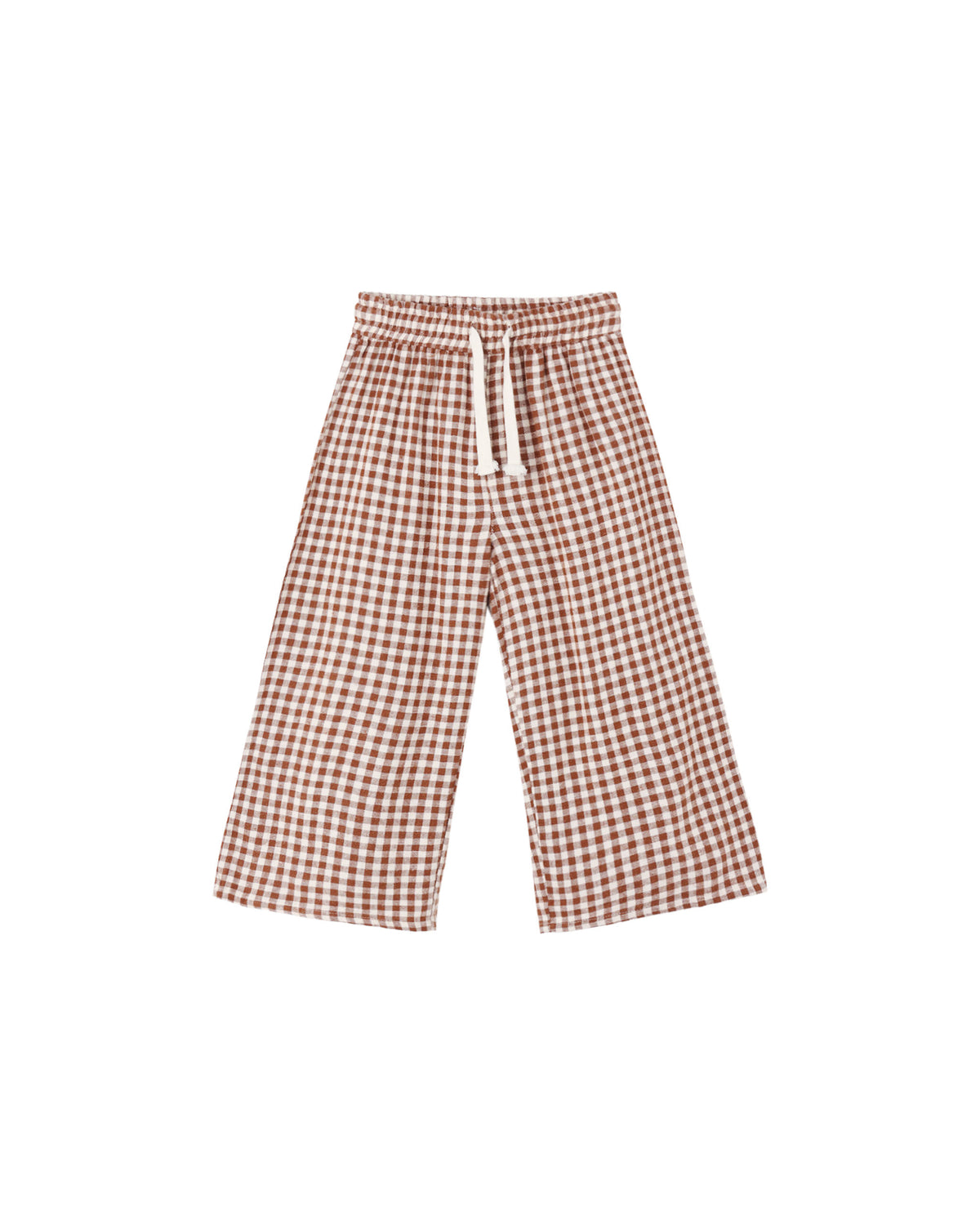 Rylee + Cru - Wide Leg Pant - Brick Check