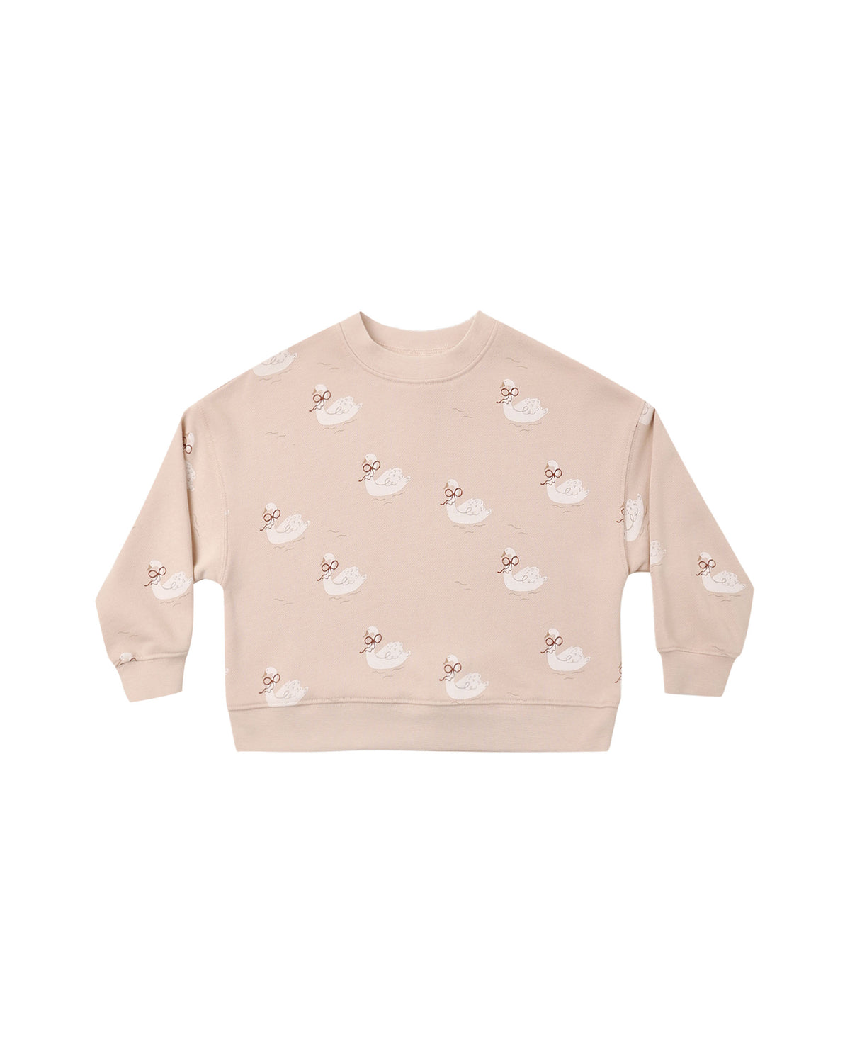 Rylee + Cru - Boxy Pullover - Swans