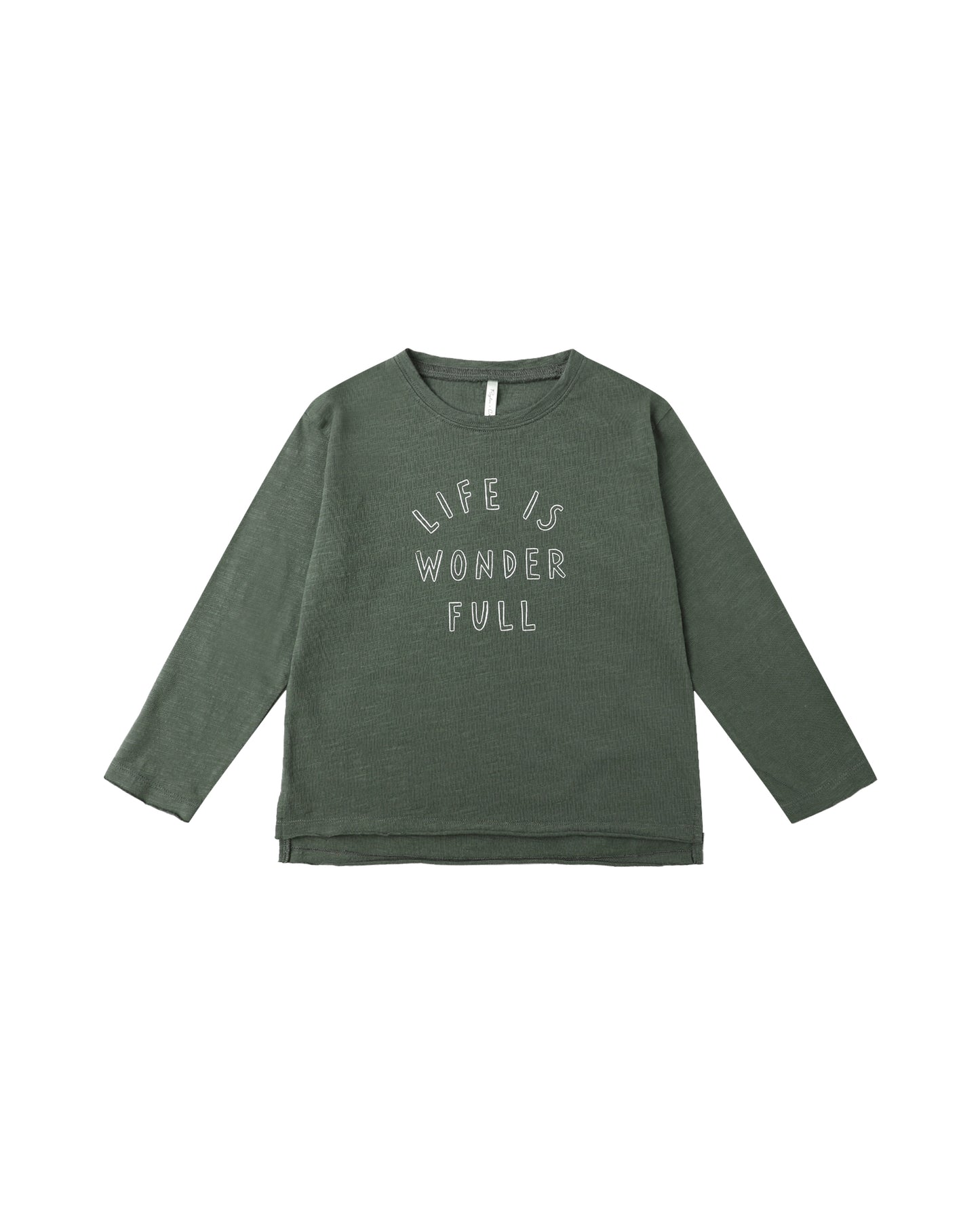 Rylee + Cru - Long Sleeve Raw Edge Tee - Life Is Wonder Full