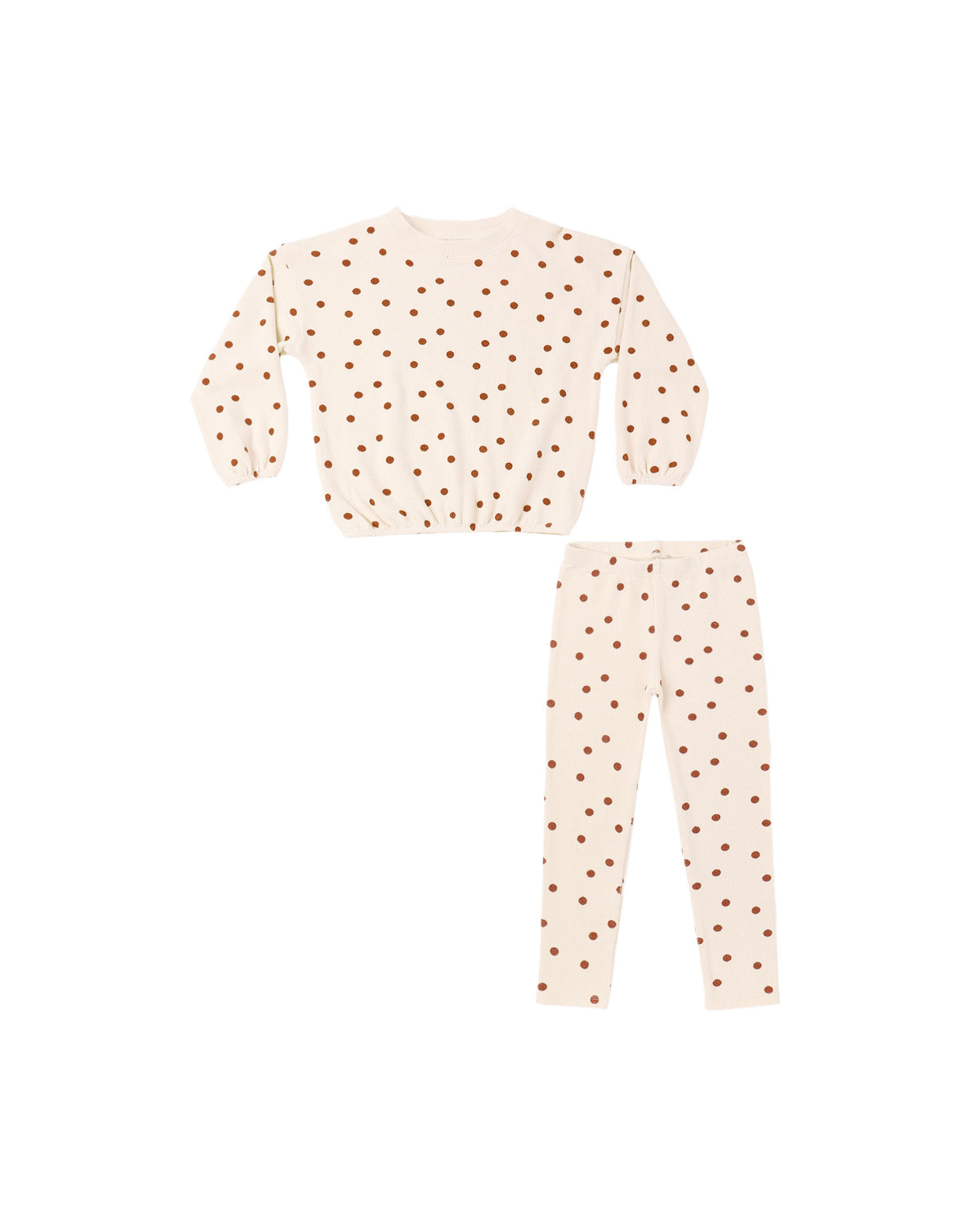 Rylee + Cru - Spongey Knit Set - Ruby Dots