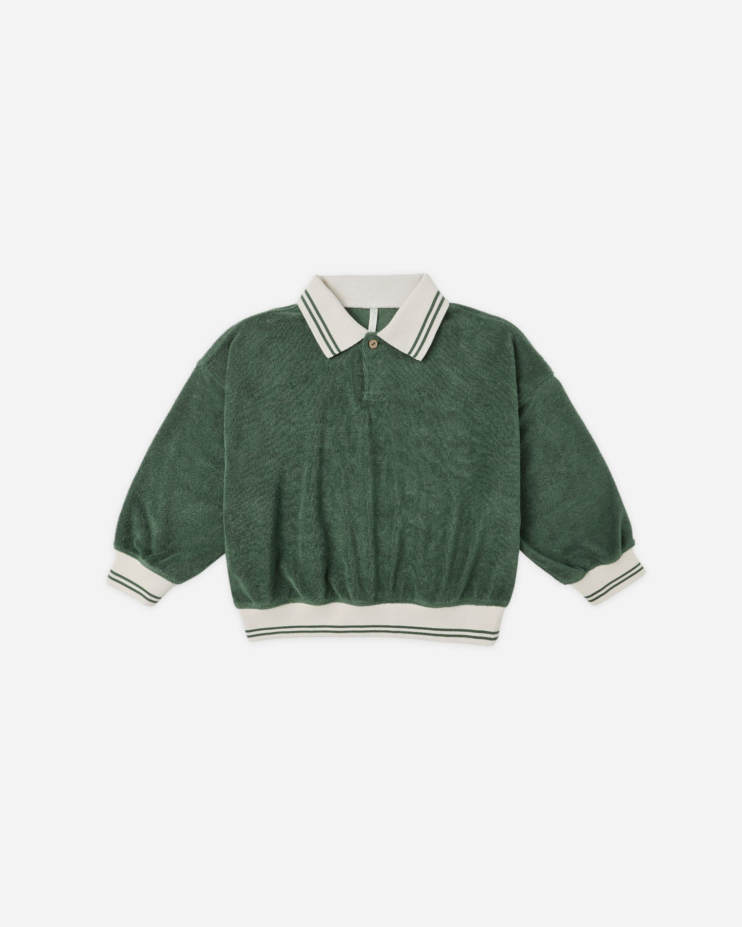 Rylee + Cru - Collared Sweatshirt - Green