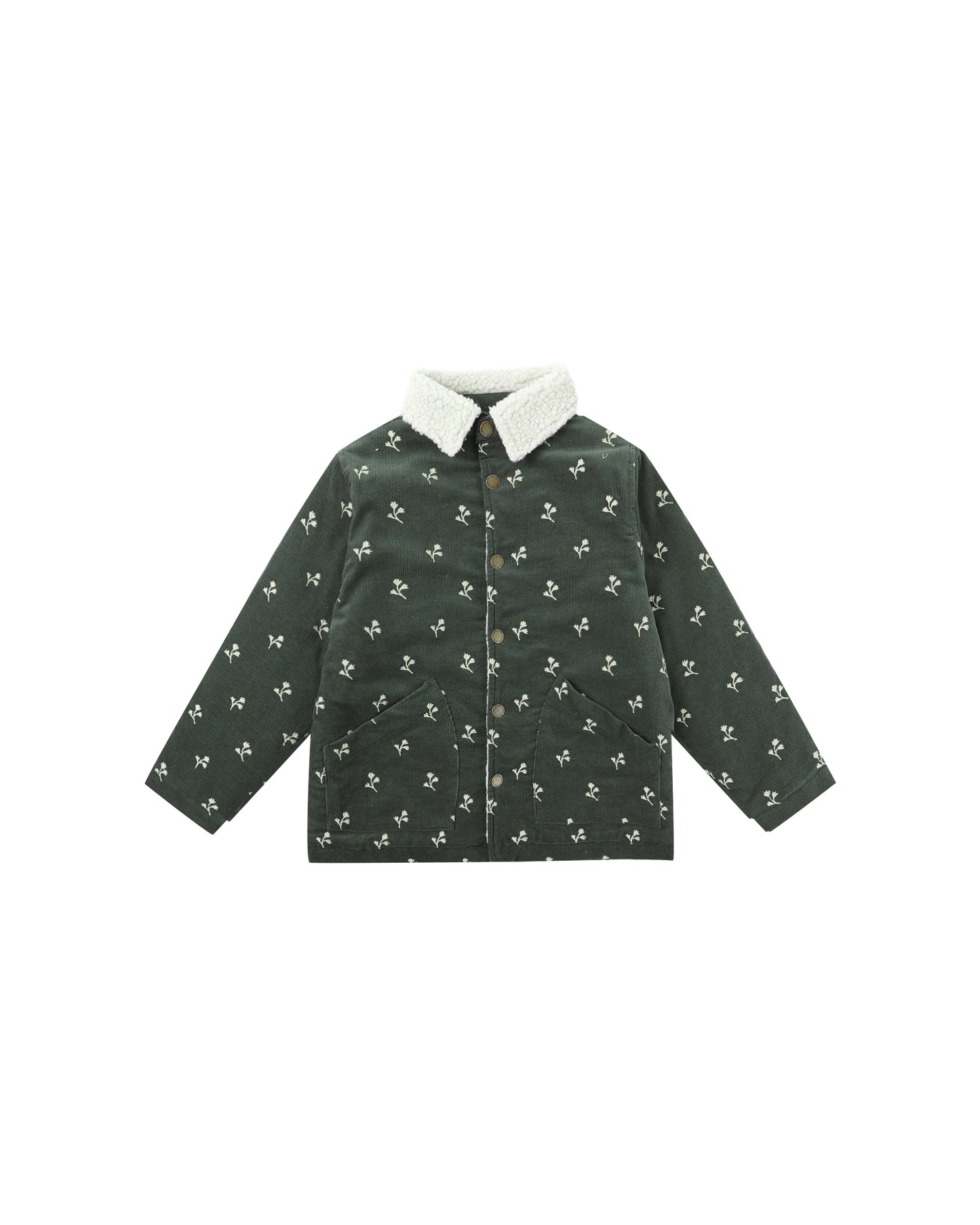 Rylee + Cru - Long Chore Coat - Floral Embroidery
