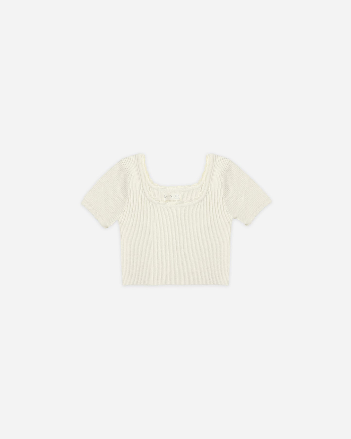 Rylee + Cru - Scallop Tee - Natural