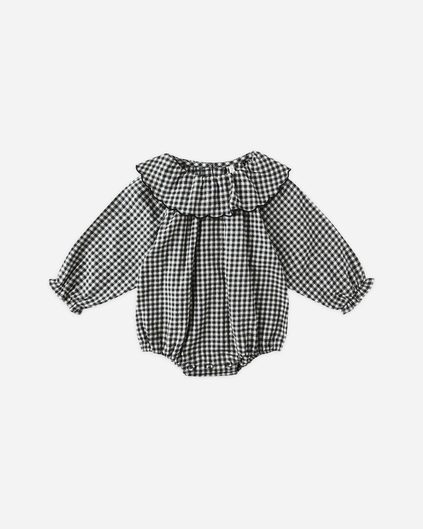Rylee + Cru - Colette Romper - Black Gingham
