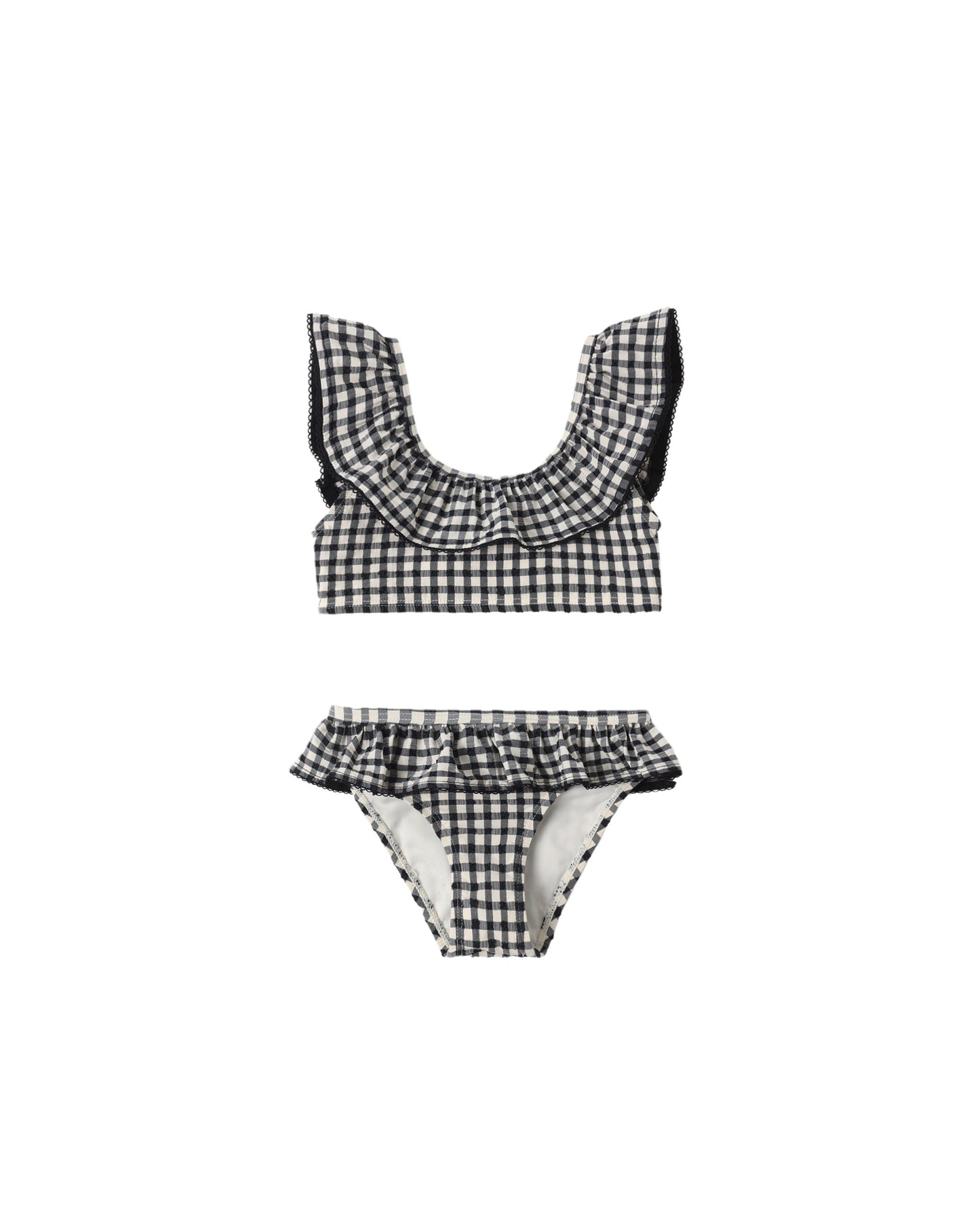 Rylee + Cru - Margot Bikini - Black Gingham