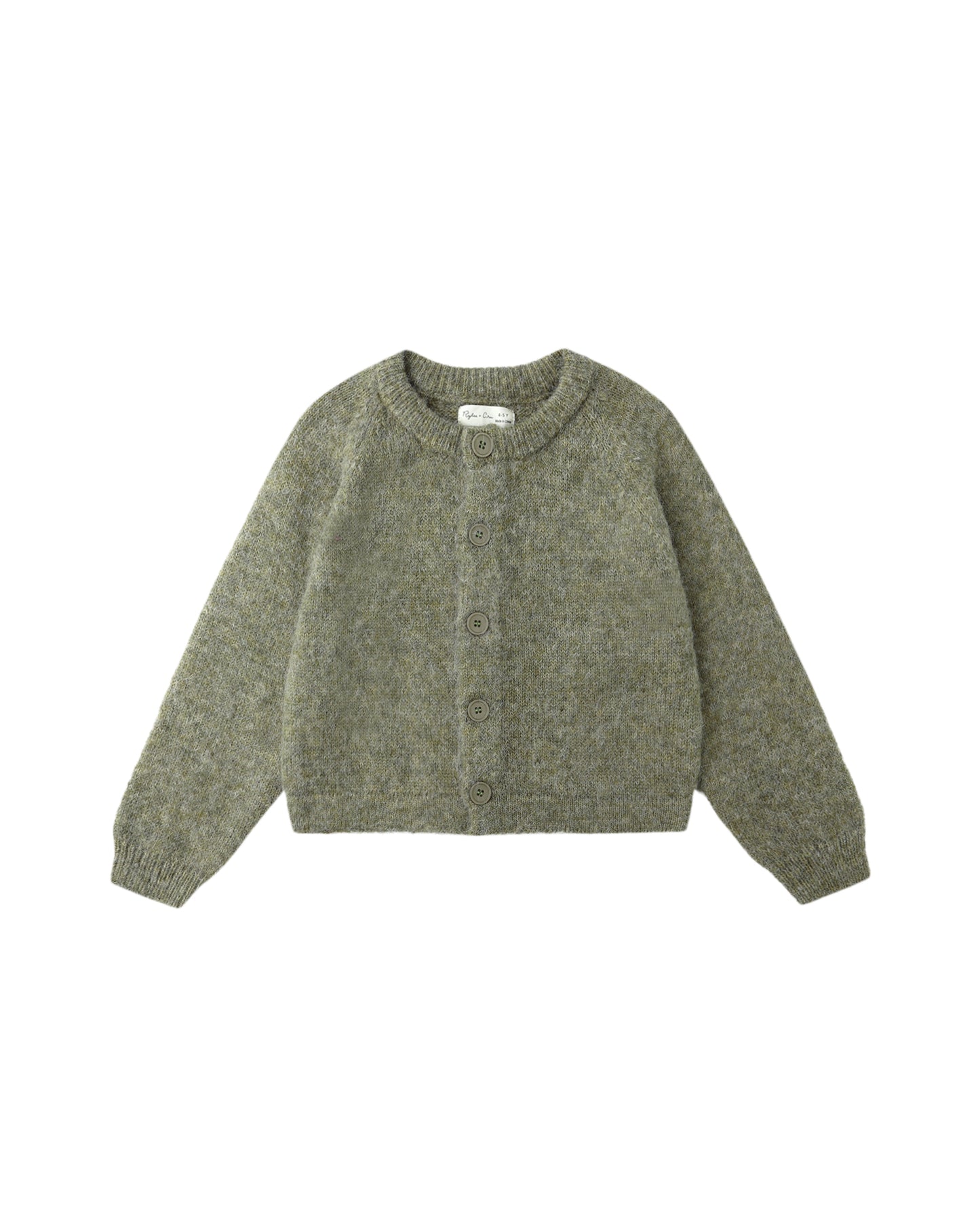 Rylee + Cru - Fuzzy Cardigan - Evergreen