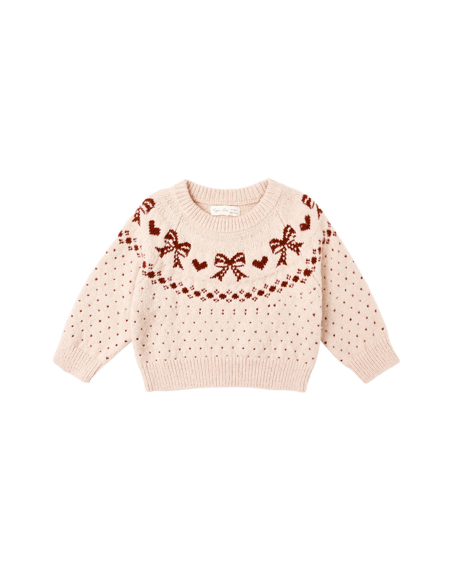 Rylee + Cru - Fair Isle Sweater - Bows