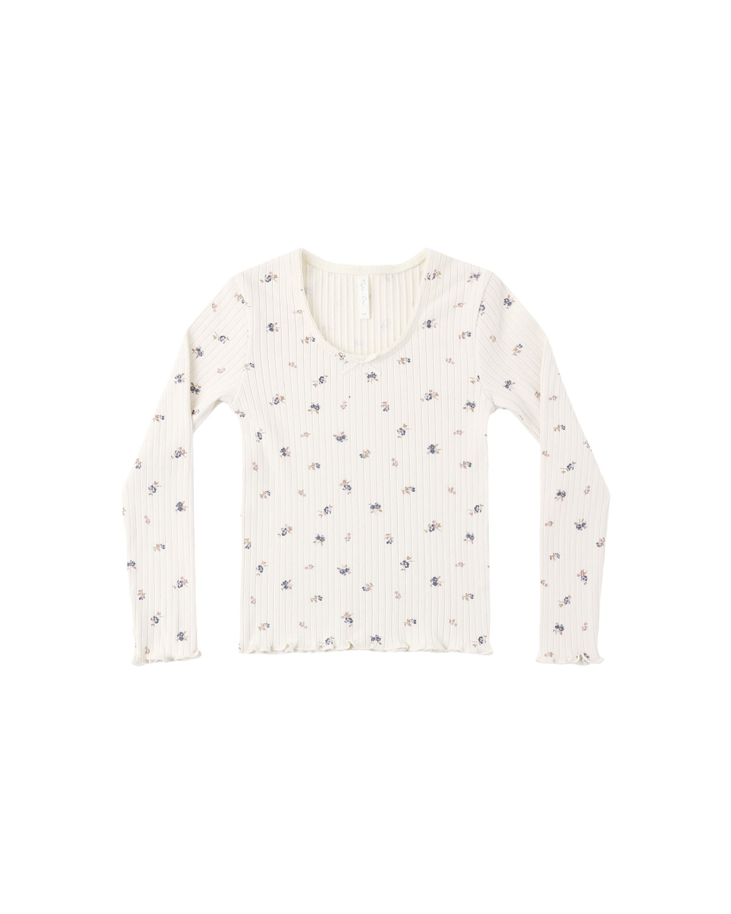 Rylee + Cru - Ribbed Long Sleeve - Natural Ditsy