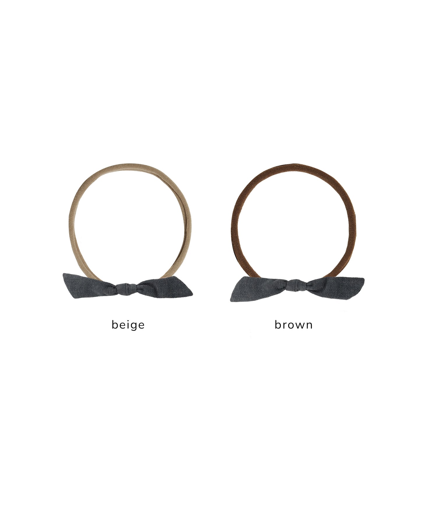 Rylee + Cru - Little Knot Headband - Midnight(Beige)