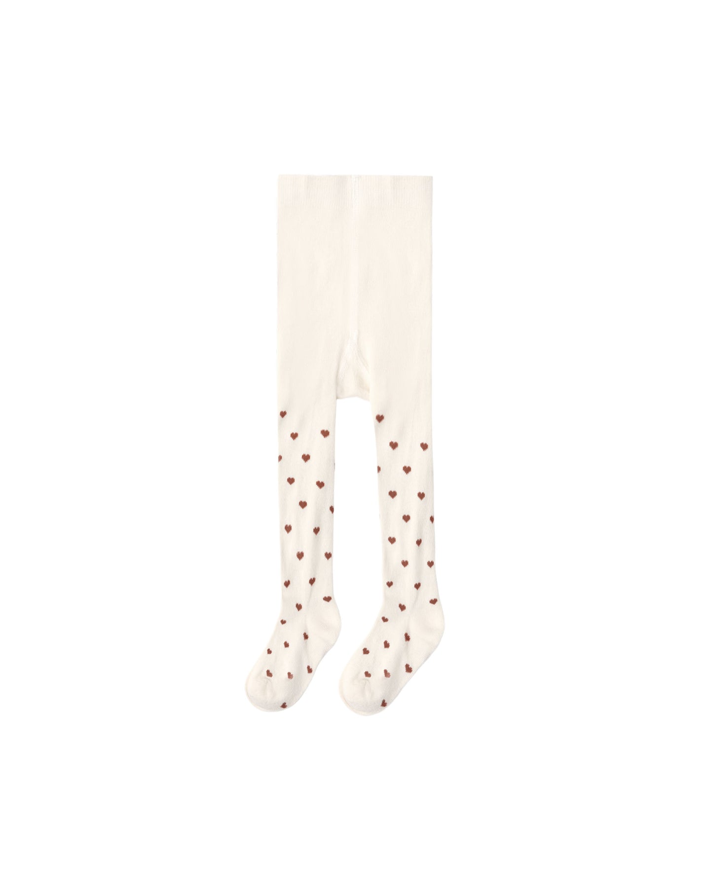 Rylee + Cru - Ribbed Tights - Mulberry Hearts