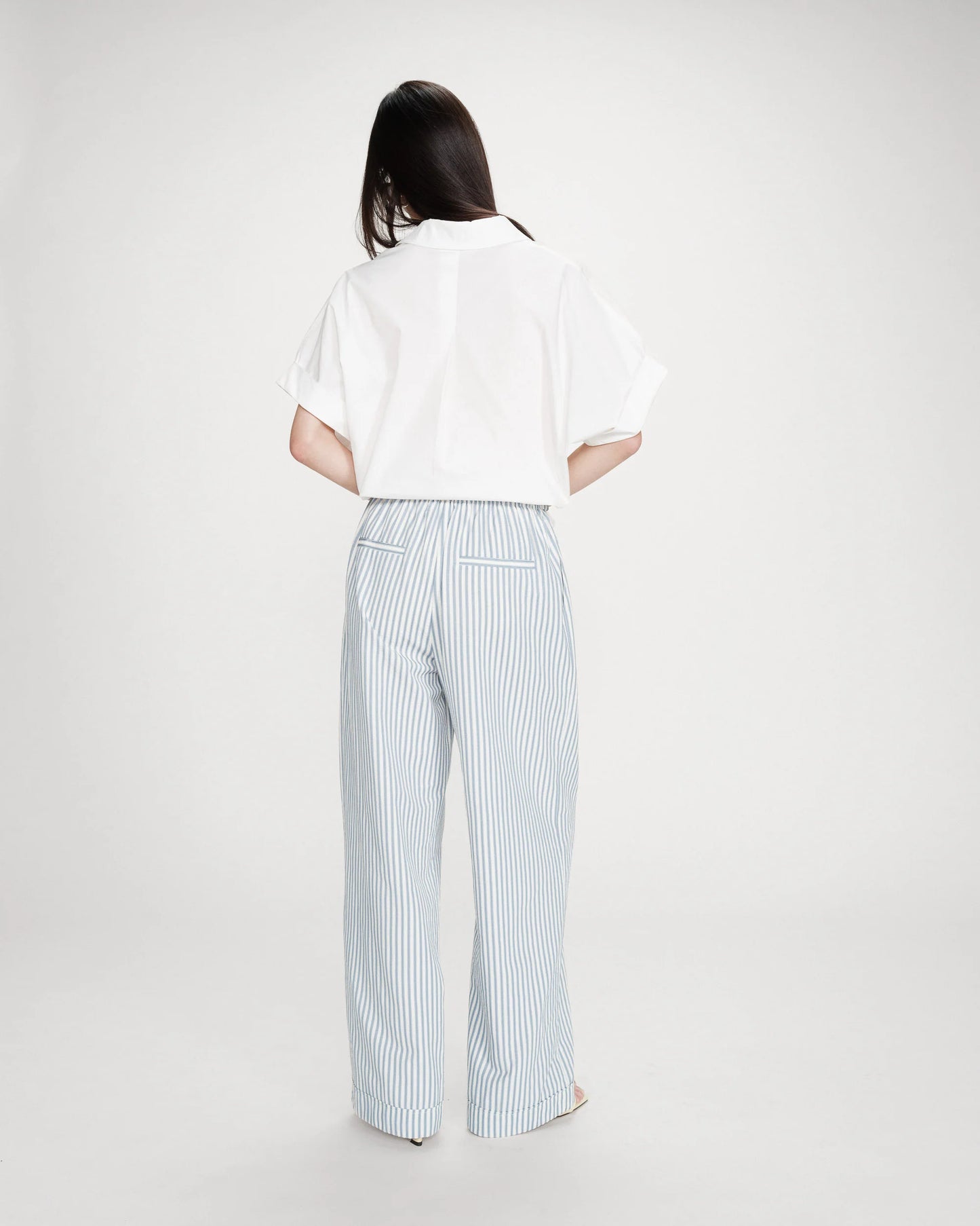 The Volute Pant - Blue Stripe
