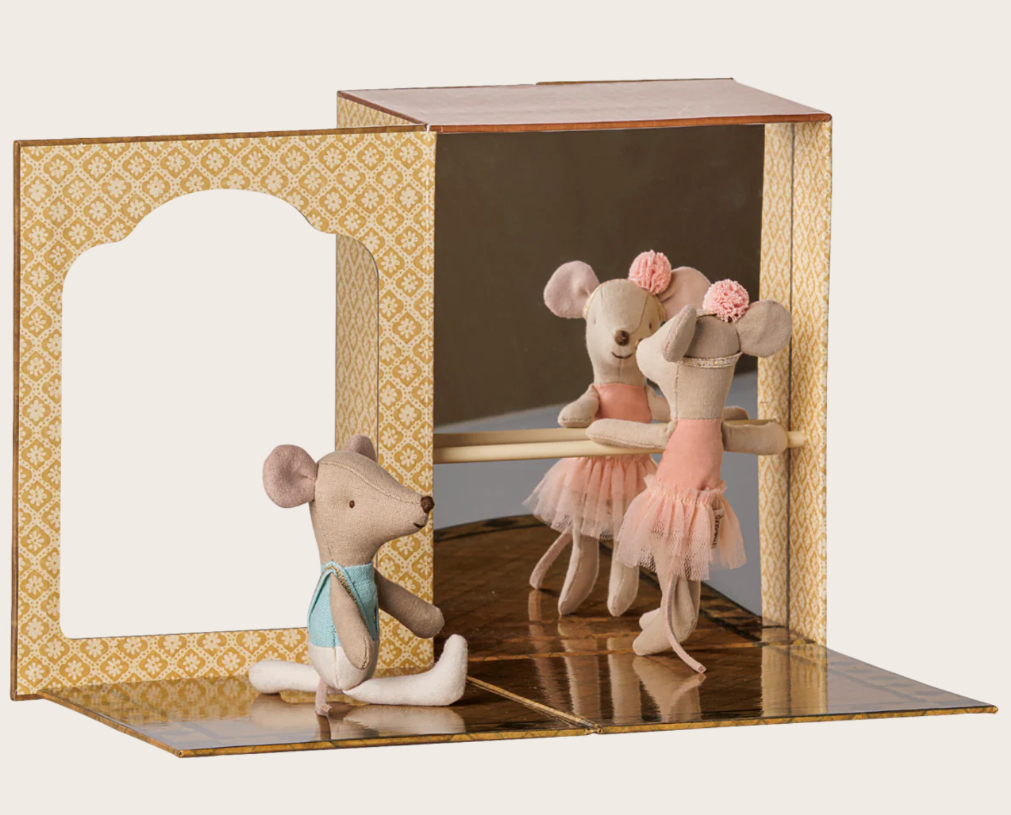 Maileg - Ballet Mice in Dance Studio - Little Sister and Brother - PREORDER FW26
